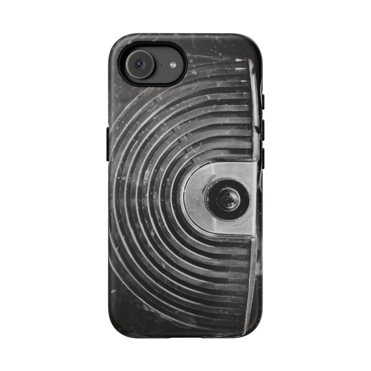 Vintage Radio Black & White Tough Phone Case – Dual-Layer Protective Cover