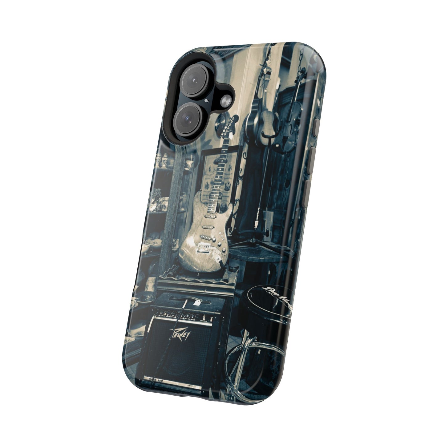 Vintage Electric Guitar Shop Phone Case | Magnetic Impact-Resistant Case