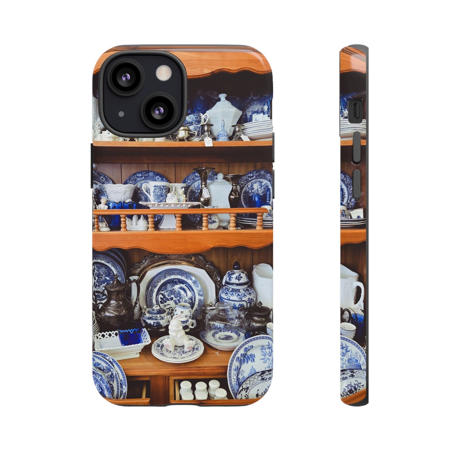 Blue & White Curio Charm Tough Phone Case. Classic China-Inspired Design with Timeless Elegance for Your iPhone, Samsung, or Google Pixel