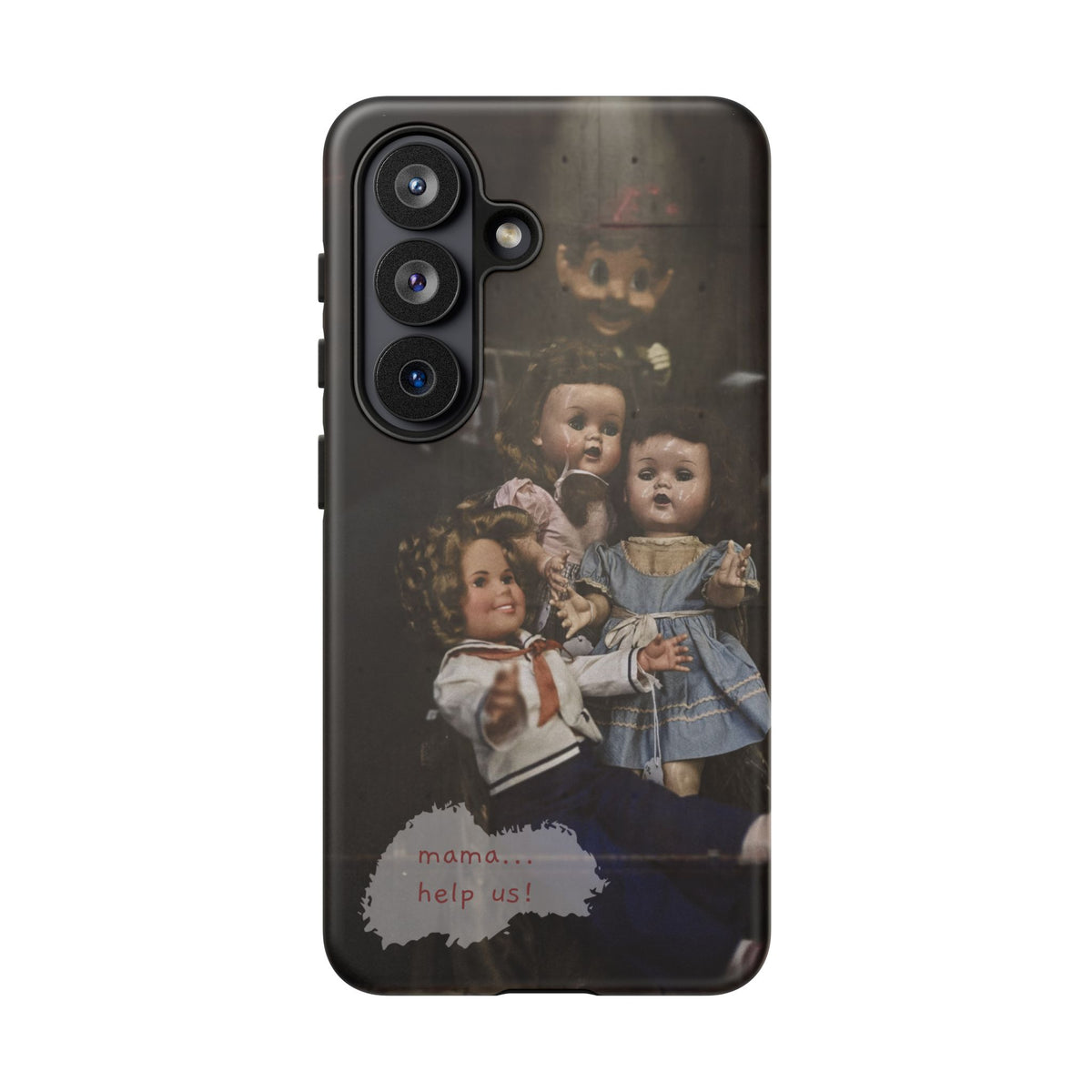 Personalized Creepy Doll Tough Phone Case – Gothic Vintage Graphic