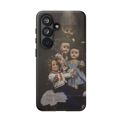 Personalized Creepy Doll Tough Phone Case – Gothic Vintage Graphic