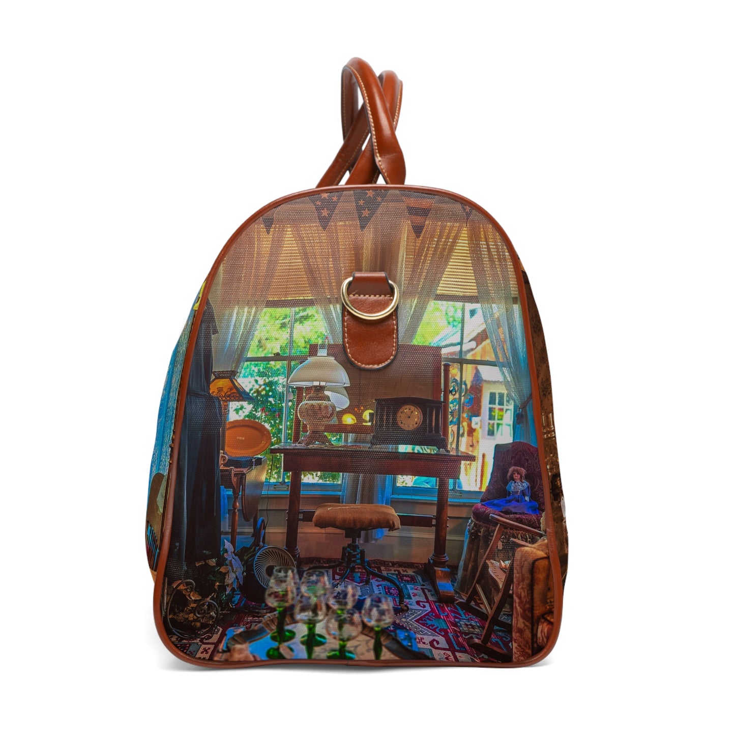 Vintage Cottage Travel Bag – Cozy Getaway Style with Waterproof Protection