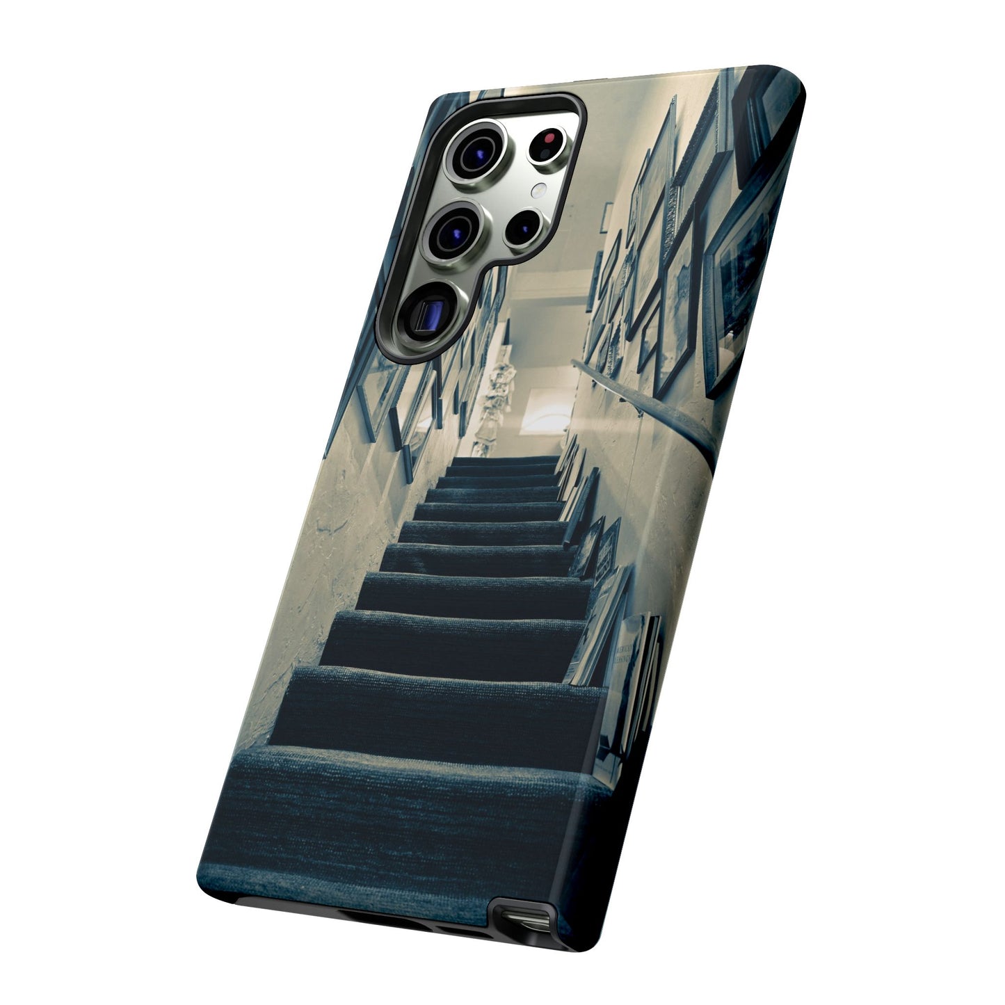 Vintage Style Tough Cases: Artistic Phone Case with Stairway Design, Unique Mobile Cover, Creative Gift for Art Lovers, Stylish Accessory