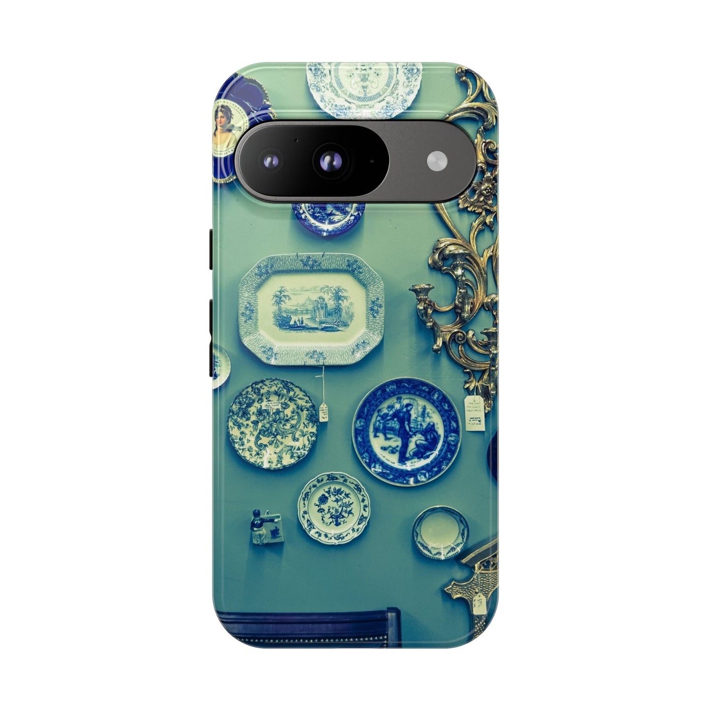 Antique Store Stairwell Phone Case--Vintage Gallery Wall Tough Case