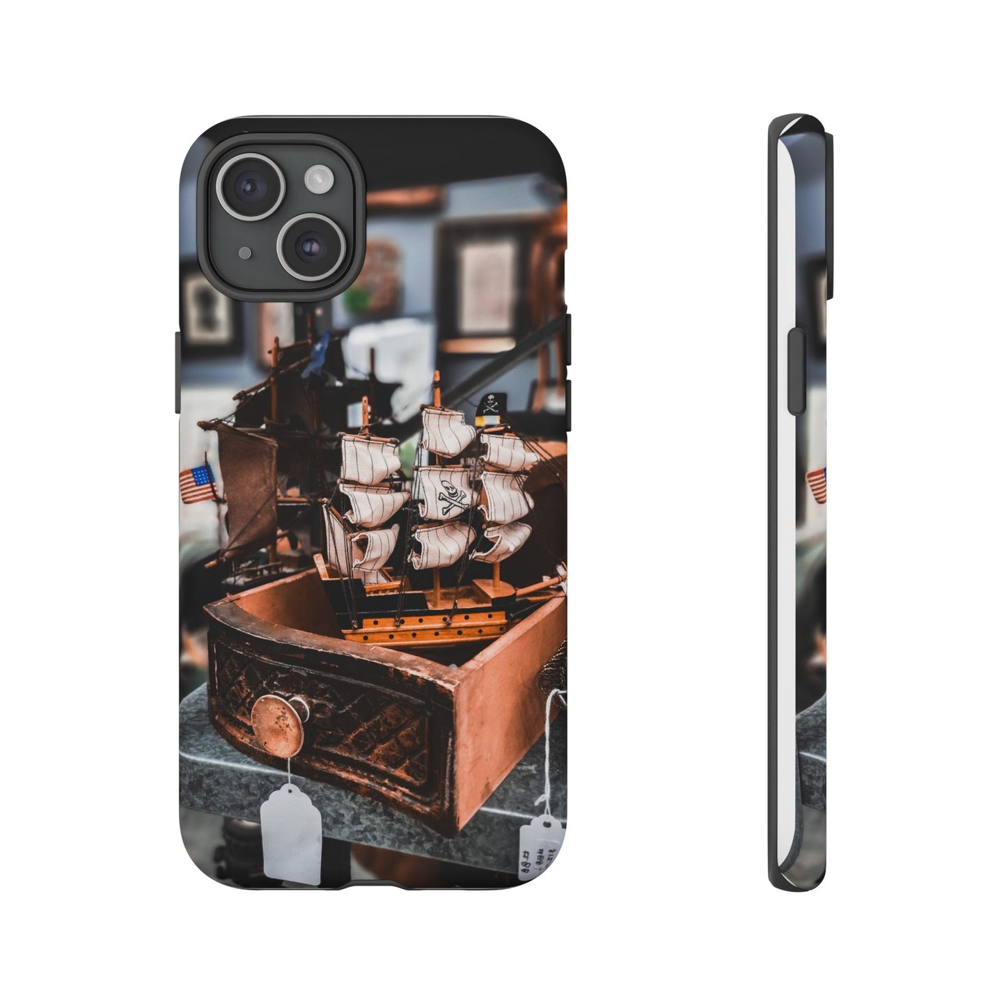 Vintage Ship-Inspired Phone Case, Nautical Design, Tough Phone Cover, Unique Gift for Sea Lovers, Perfect for Summer Adventures