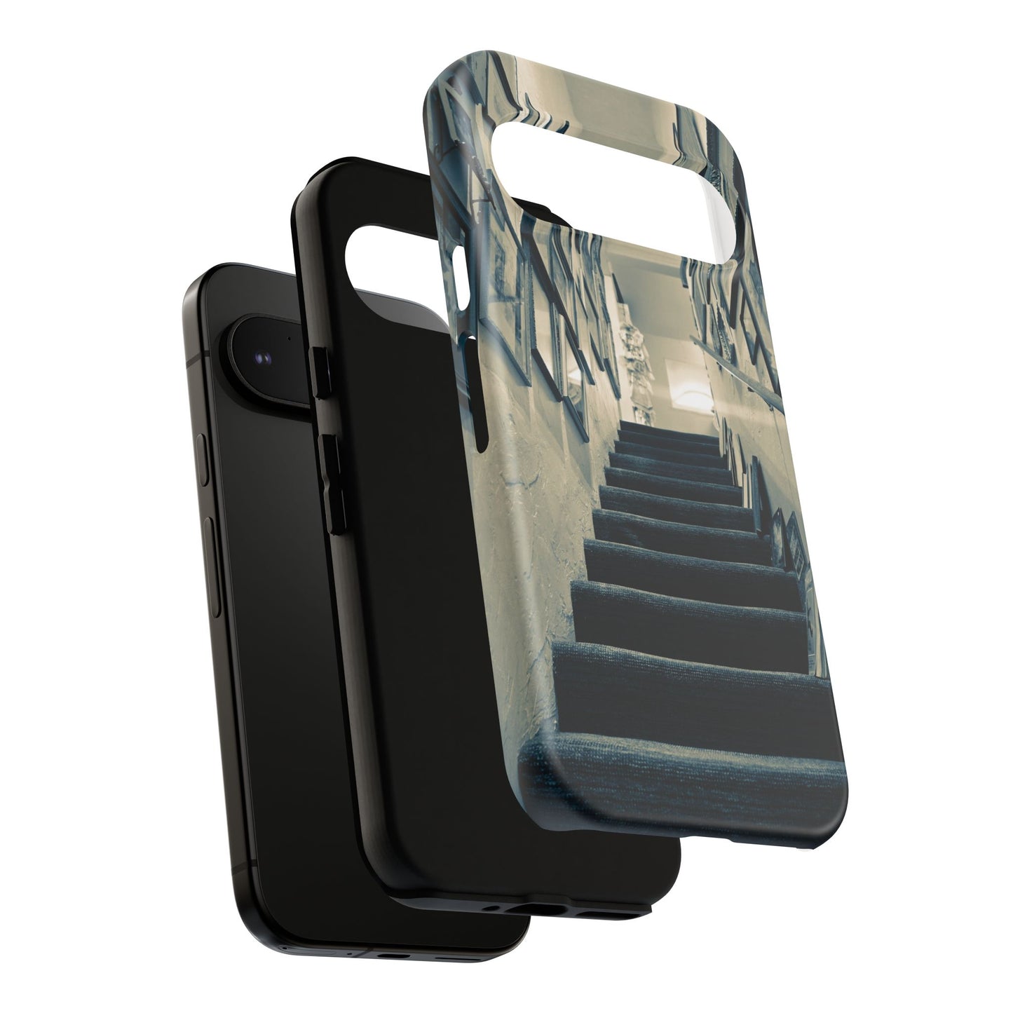 Vintage Boutique Stairway Tough Phone Case, Antique Shop Art Cover for iPhone, Samsung & Google Pixel