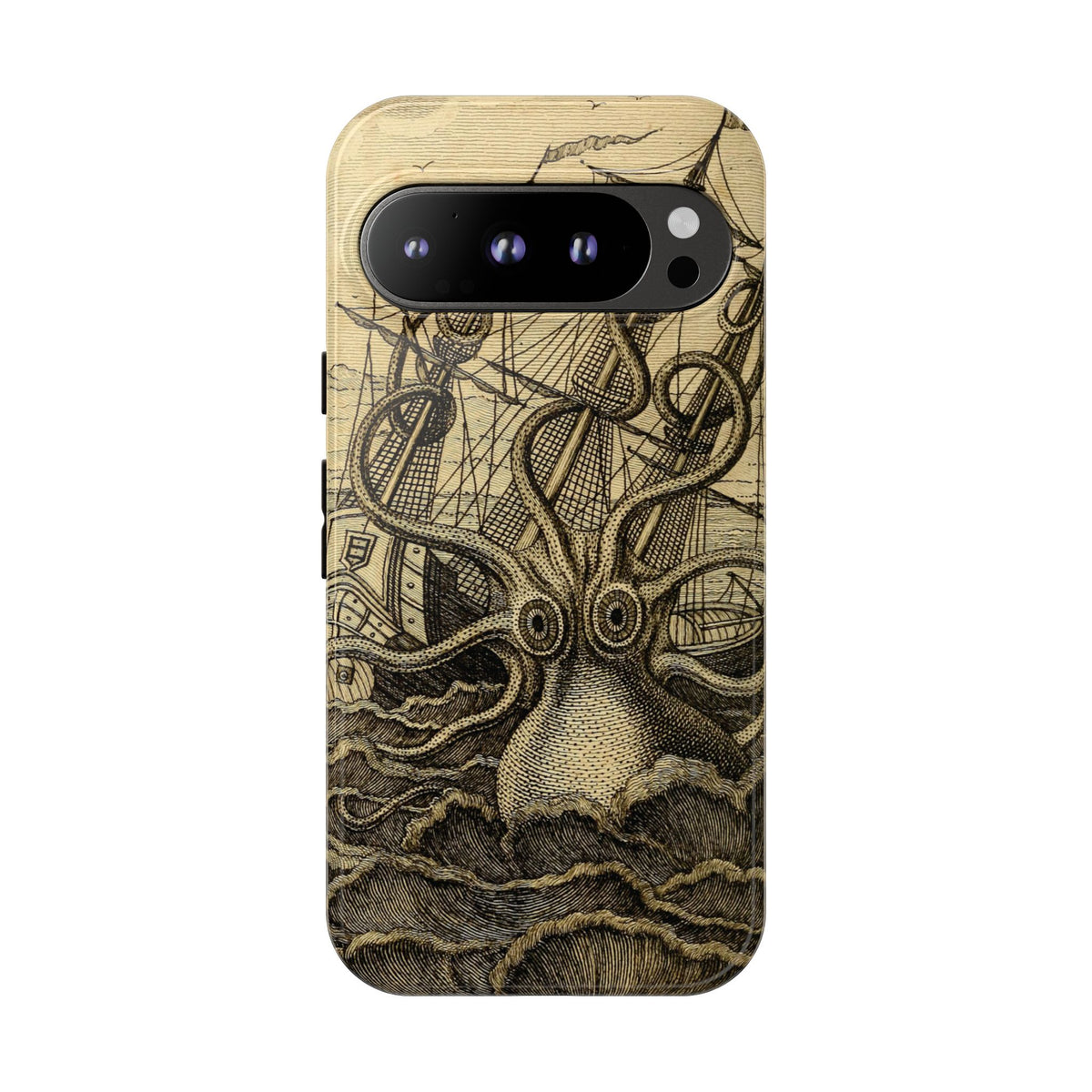 Vintage Kraken Tough Phone Case – Nautical Sea Monster Graphic