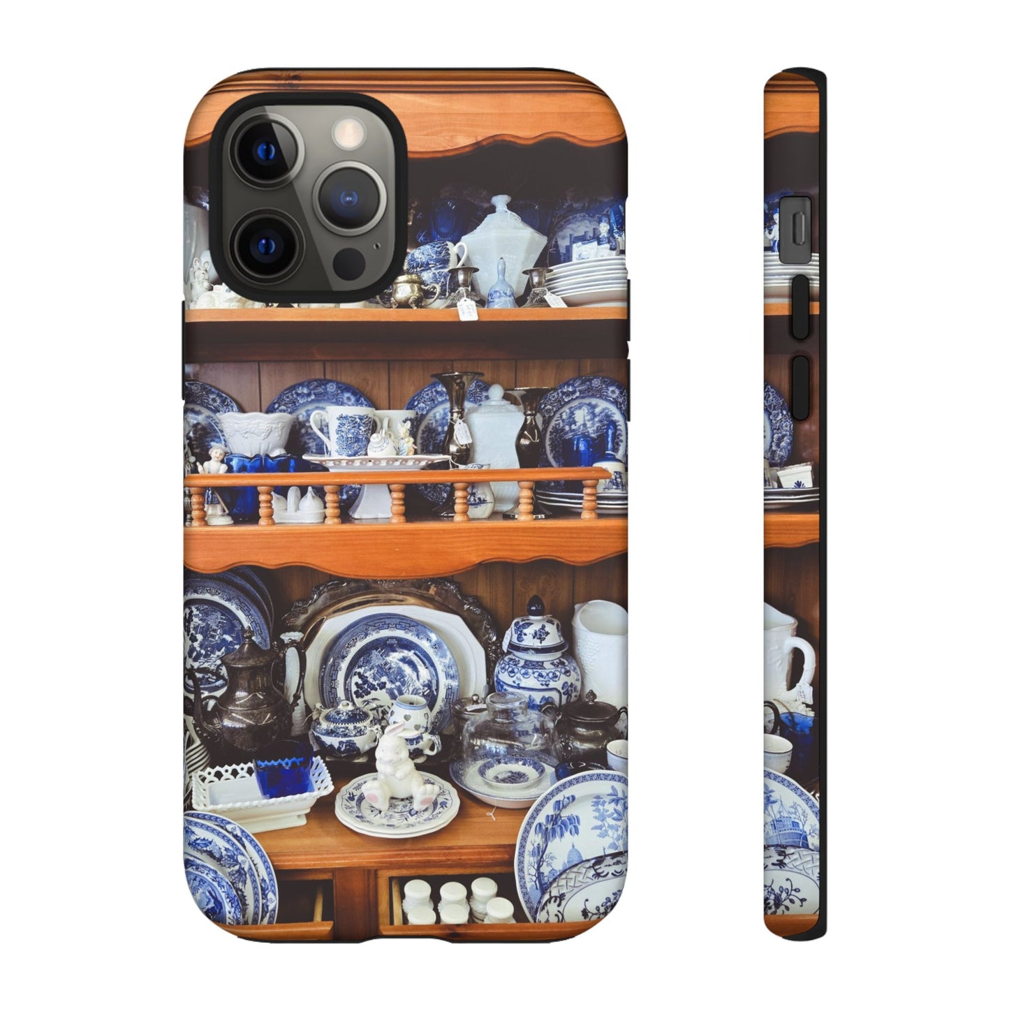 Blue & White Curio Charm Tough Phone Case. Classic China-Inspired Design with Timeless Elegance for Your iPhone, Samsung, or Google Pixel
