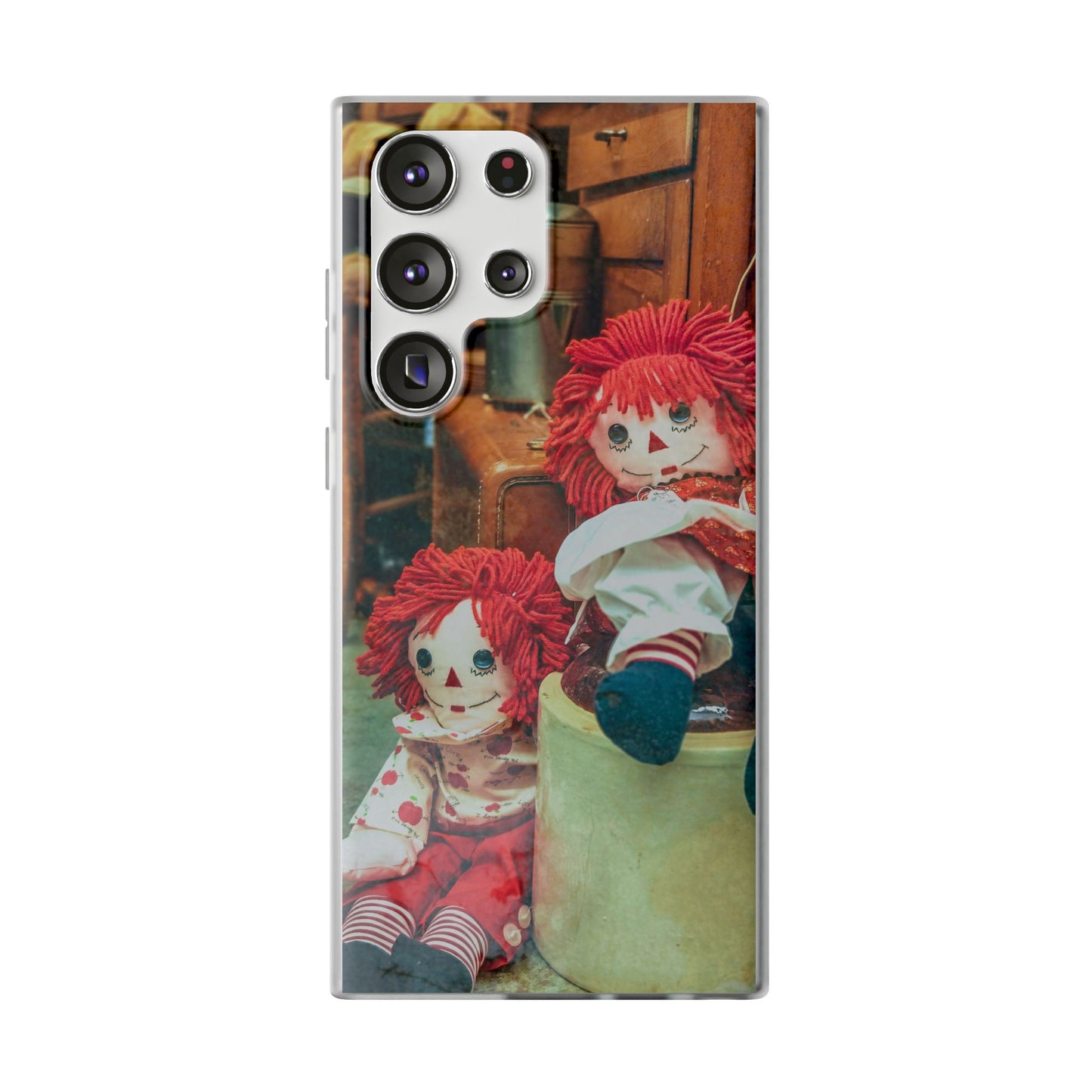Vintage Doll Phone Cases, Cute Accessory, Gifts for Doll Lovers, Durable Flexi Covers, Fun Phone Protection