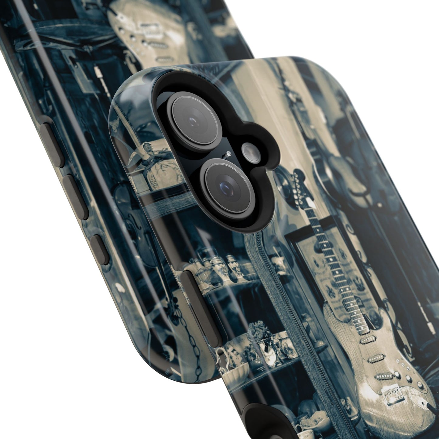 Vintage Electric Guitar Shop Phone Case | Magnetic Impact-Resistant Case