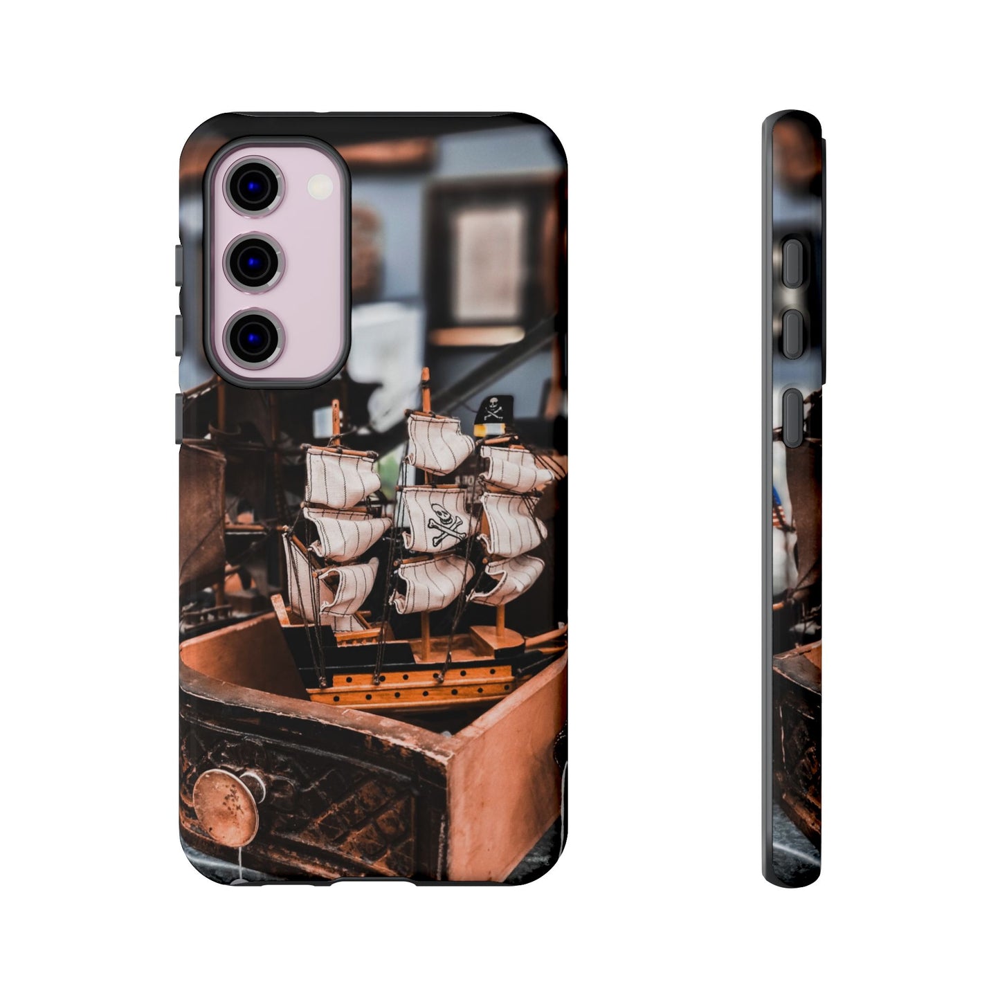 Vintage Ship-Inspired Phone Case, Nautical Design, Tough Phone Cover, Unique Gift for Sea Lovers, Perfect for Summer Adventures