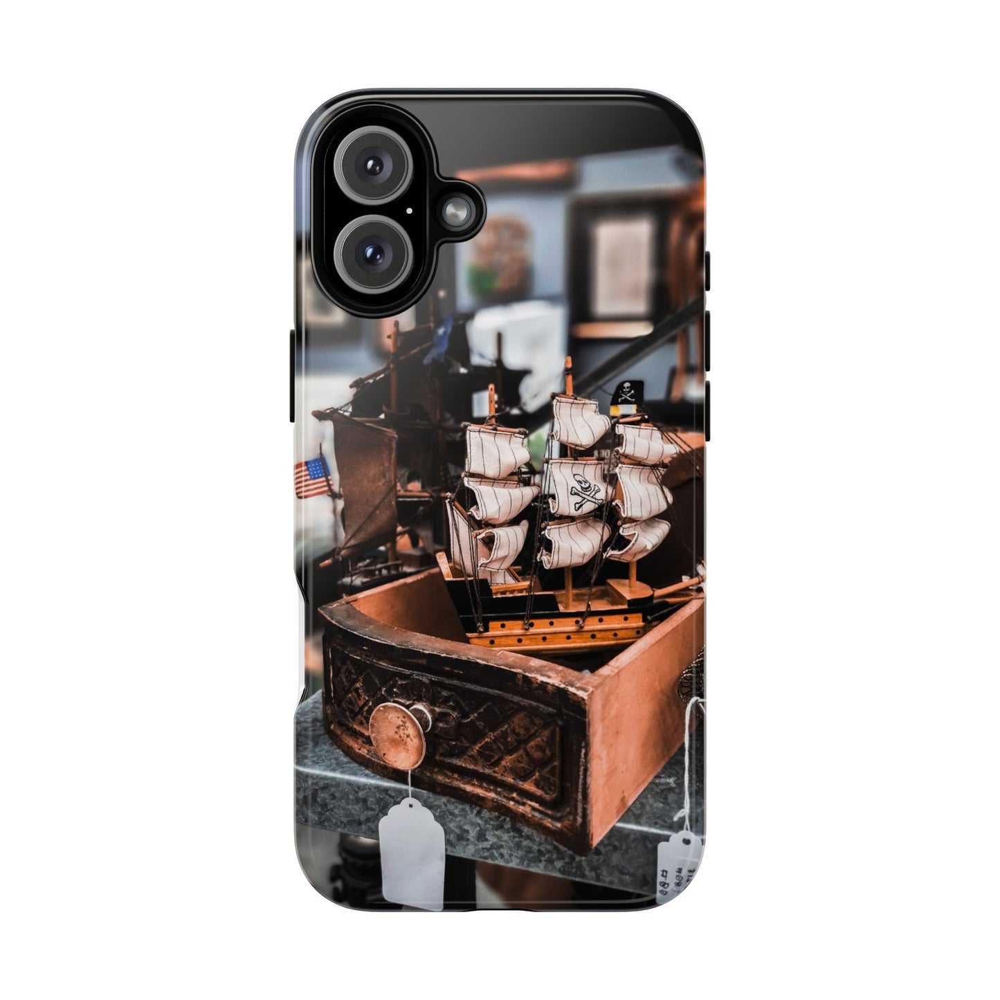 Vintage Ship-Inspired Phone Case, Nautical Design, Tough Phone Cover, Unique Gift for Sea Lovers, Perfect for Summer Adventures