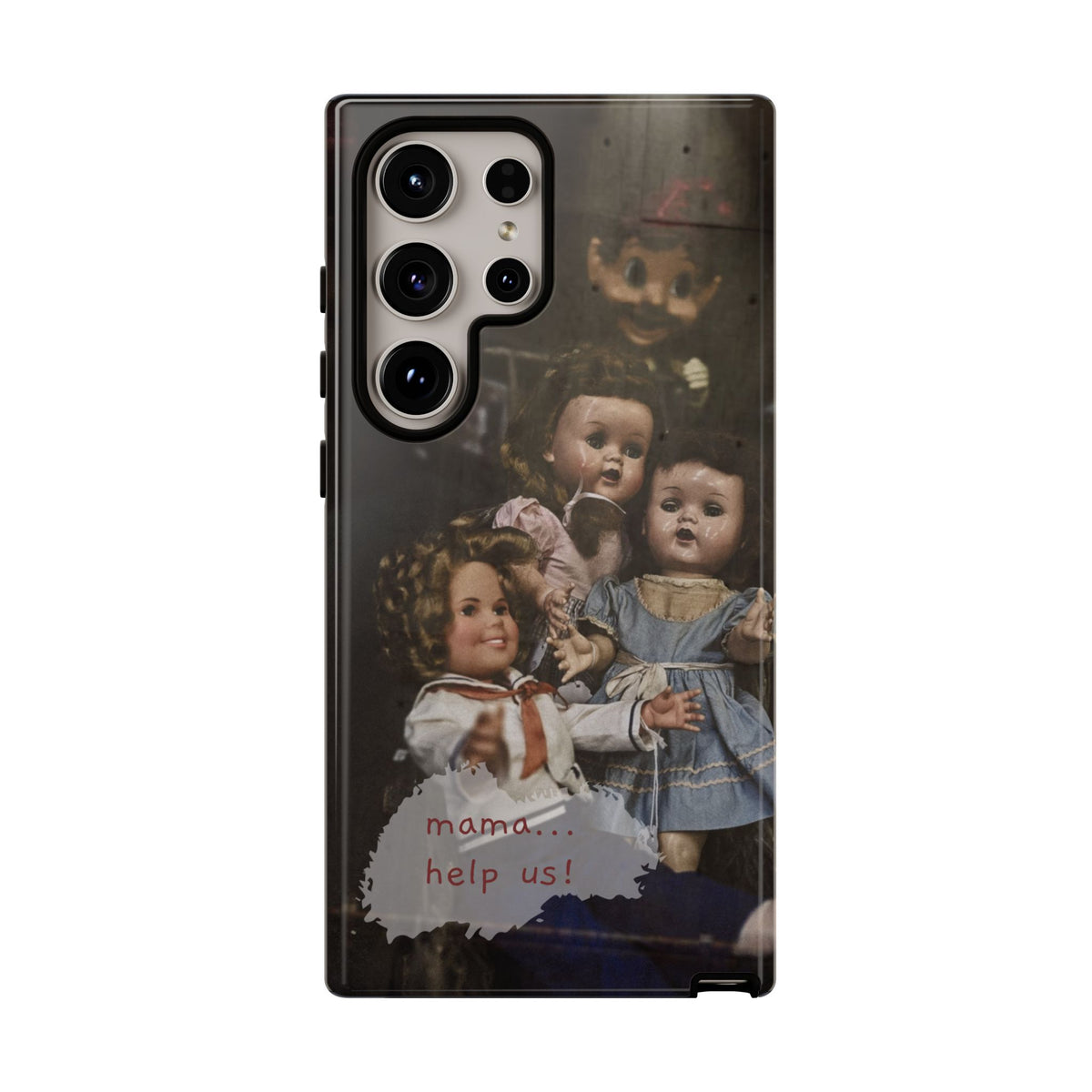 Personalized Creepy Doll Tough Phone Case – Gothic Vintage Graphic