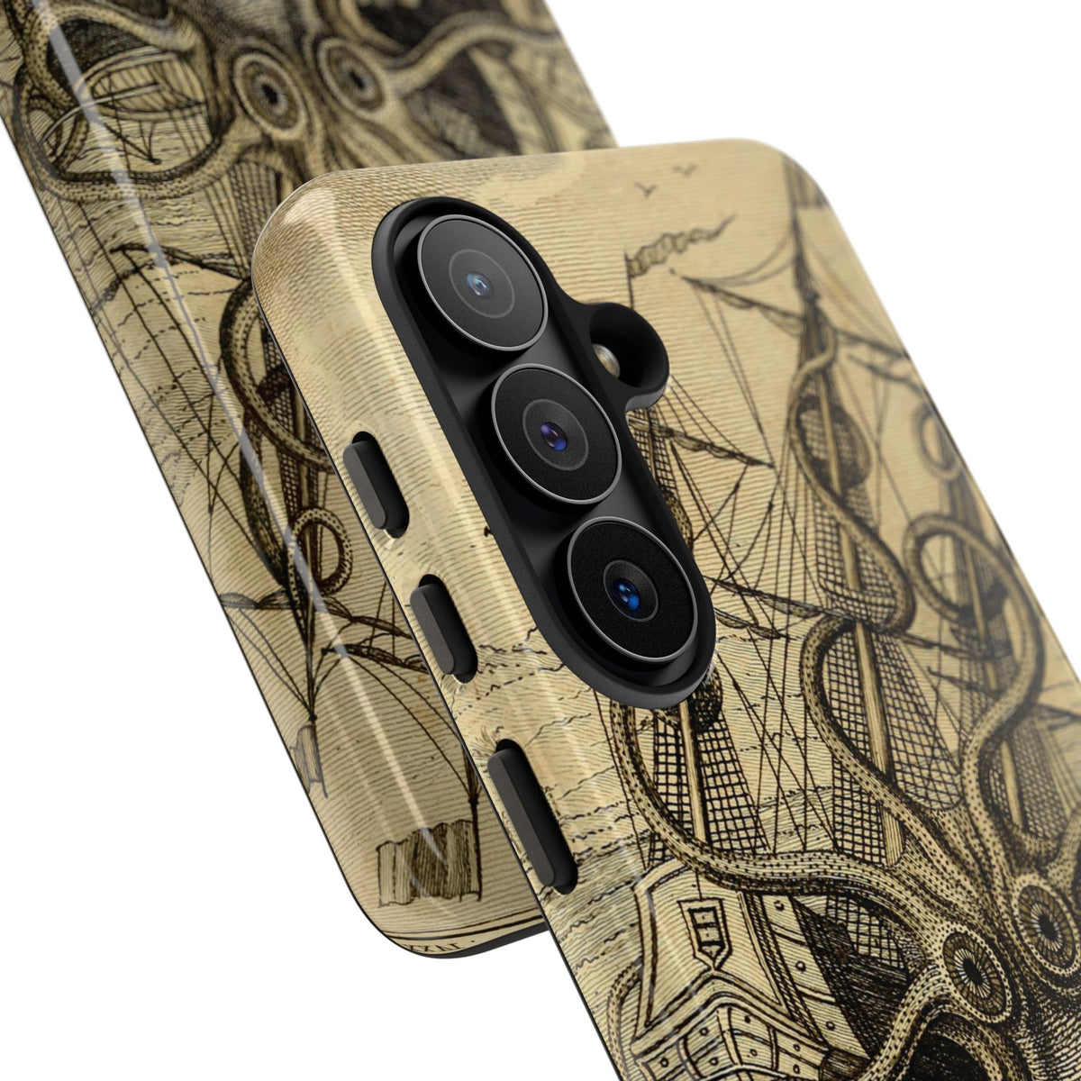Vintage Kraken Tough Phone Case – Nautical Sea Monster Graphic