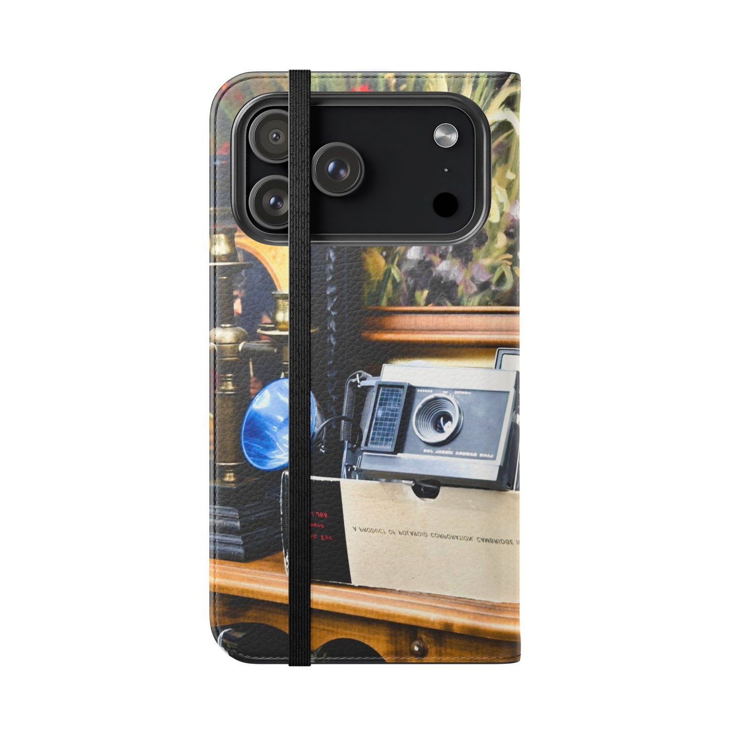 Vintage Camera Flip Case - Retro Style Phone Wallet Cover