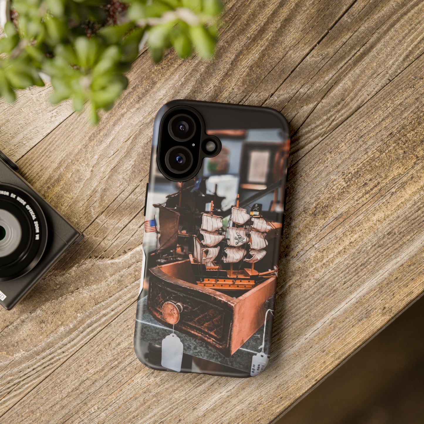 Vintage Ship-Inspired Phone Case, Nautical Design, Tough Phone Cover, Unique Gift for Sea Lovers, Perfect for Summer Adventures