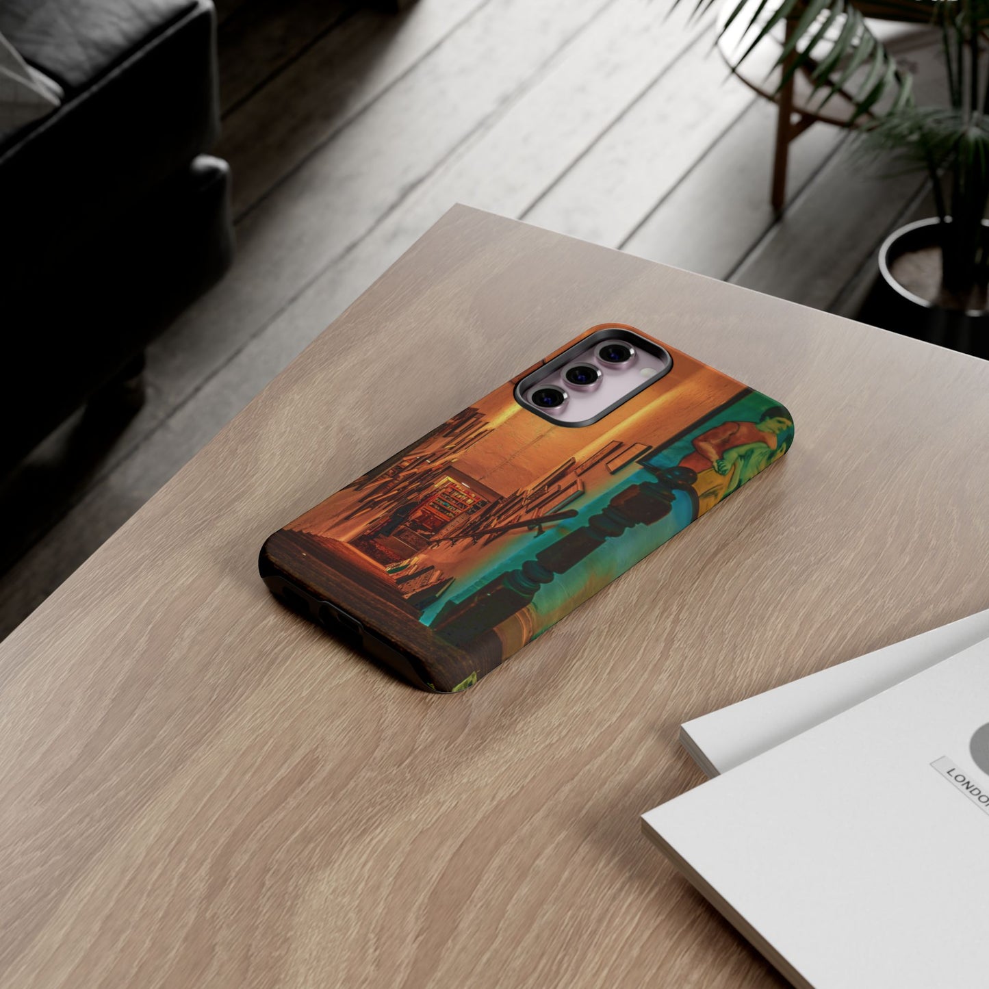 Vintage Gallery Staircase Tough Phone Case--Antique Store Art Phone Cover