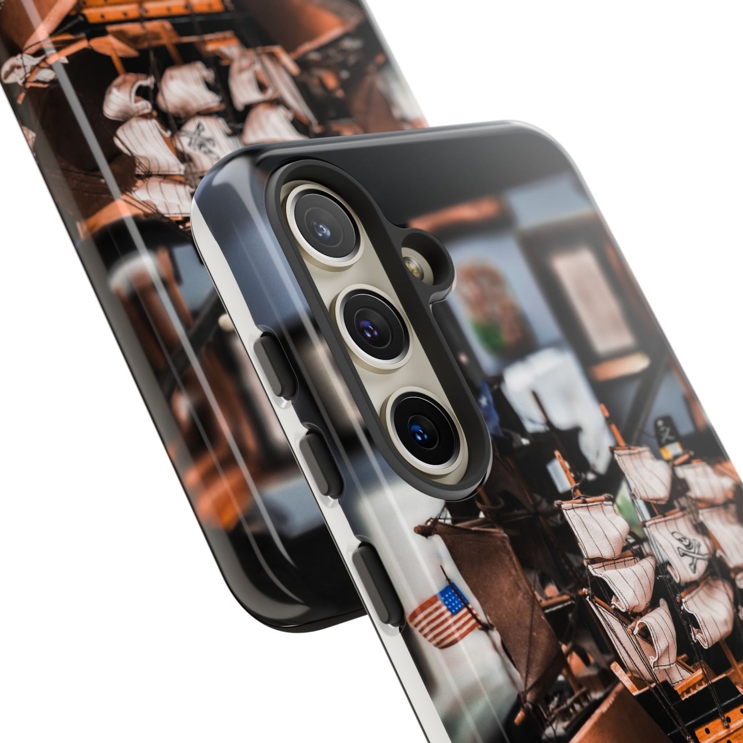 Vintage Ship-Inspired Phone Case, Nautical Design, Tough Phone Cover, Unique Gift for Sea Lovers, Perfect for Summer Adventures