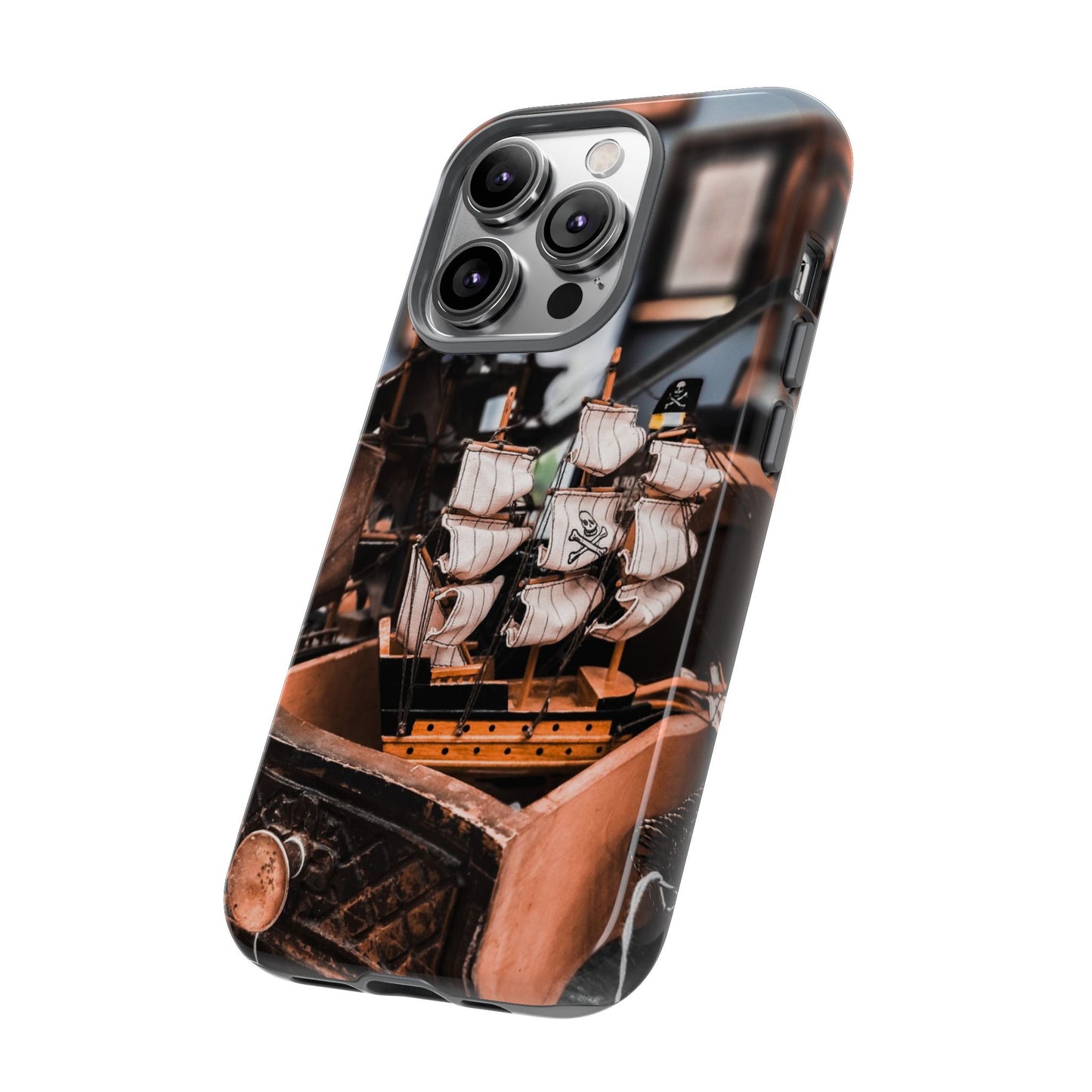Vintage Ship-Inspired Phone Case, Nautical Design, Tough Phone Cover, Unique Gift for Sea Lovers, Perfect for Summer Adventures