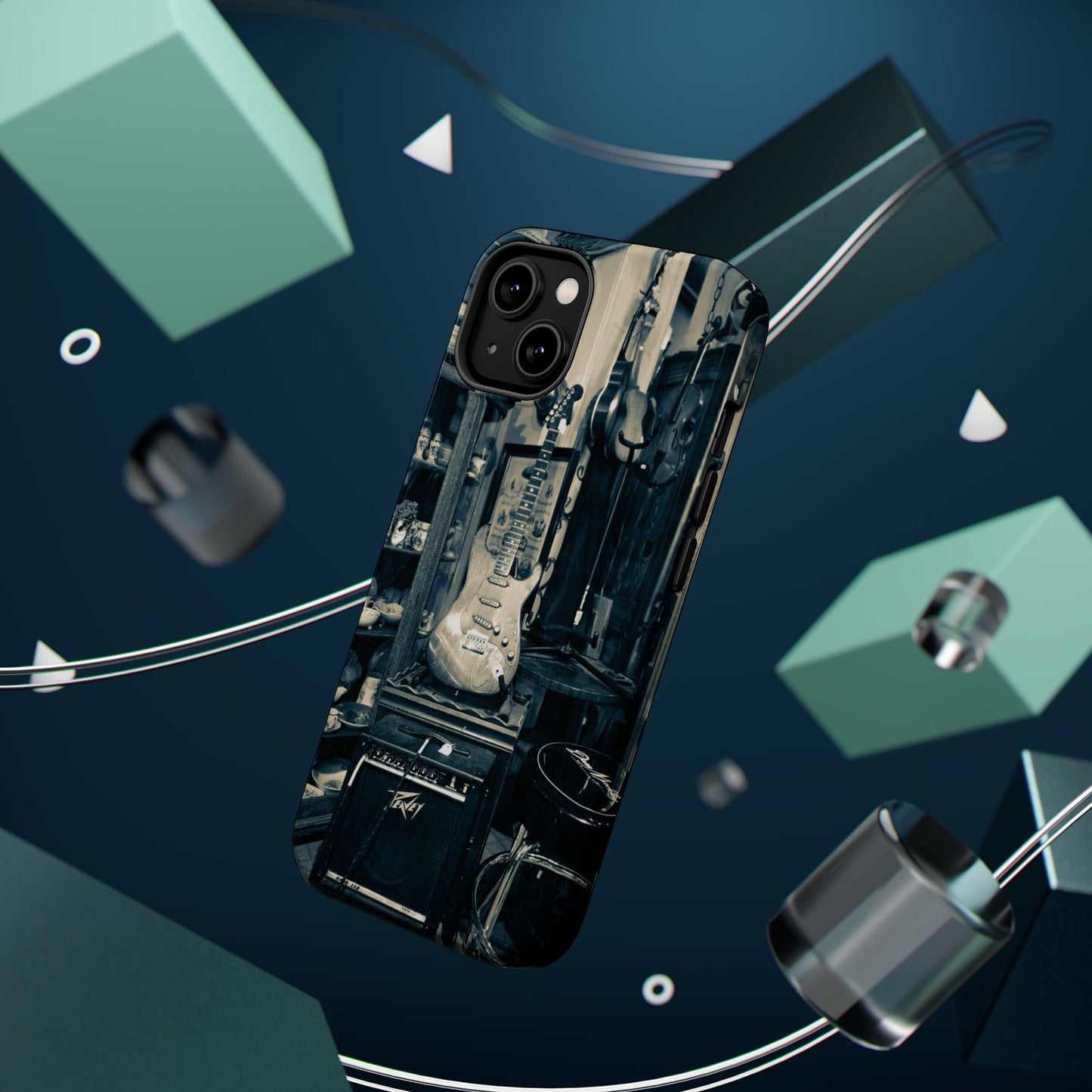 Vintage Electric Guitar Shop Phone Case | Magnetic Impact-Resistant Case