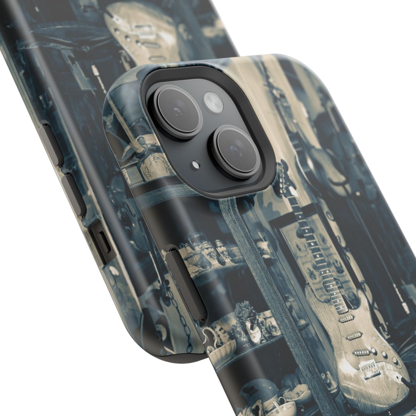 Vintage Electric Guitar Shop Phone Case | Magnetic Impact-Resistant Case
