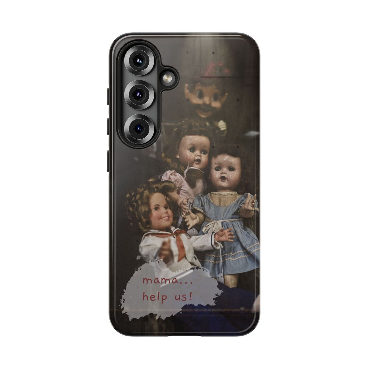 Personalized Creepy Doll Tough Phone Case – Gothic Vintage Graphic