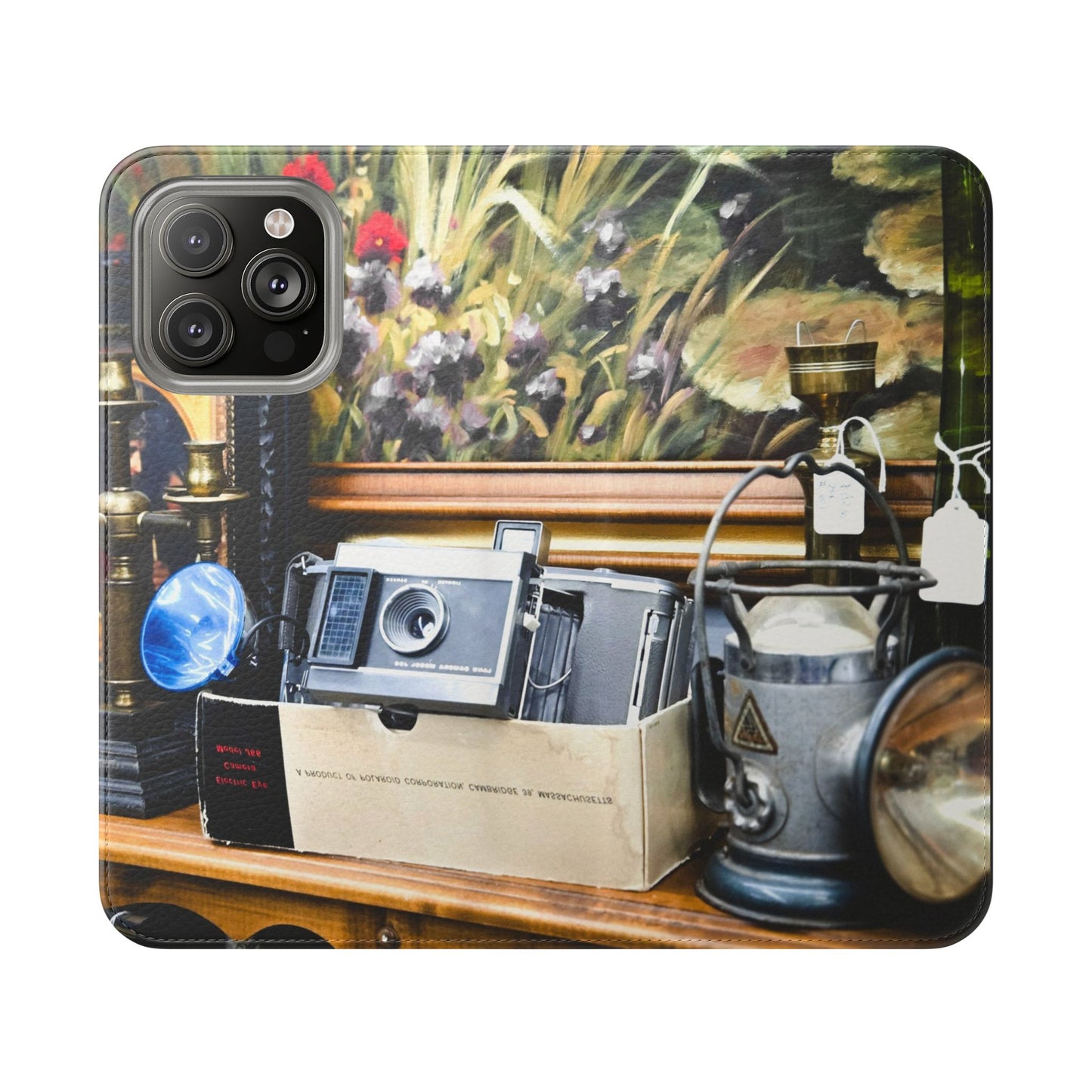 Vintage Camera Flip Case - Retro Style Phone Wallet Cover