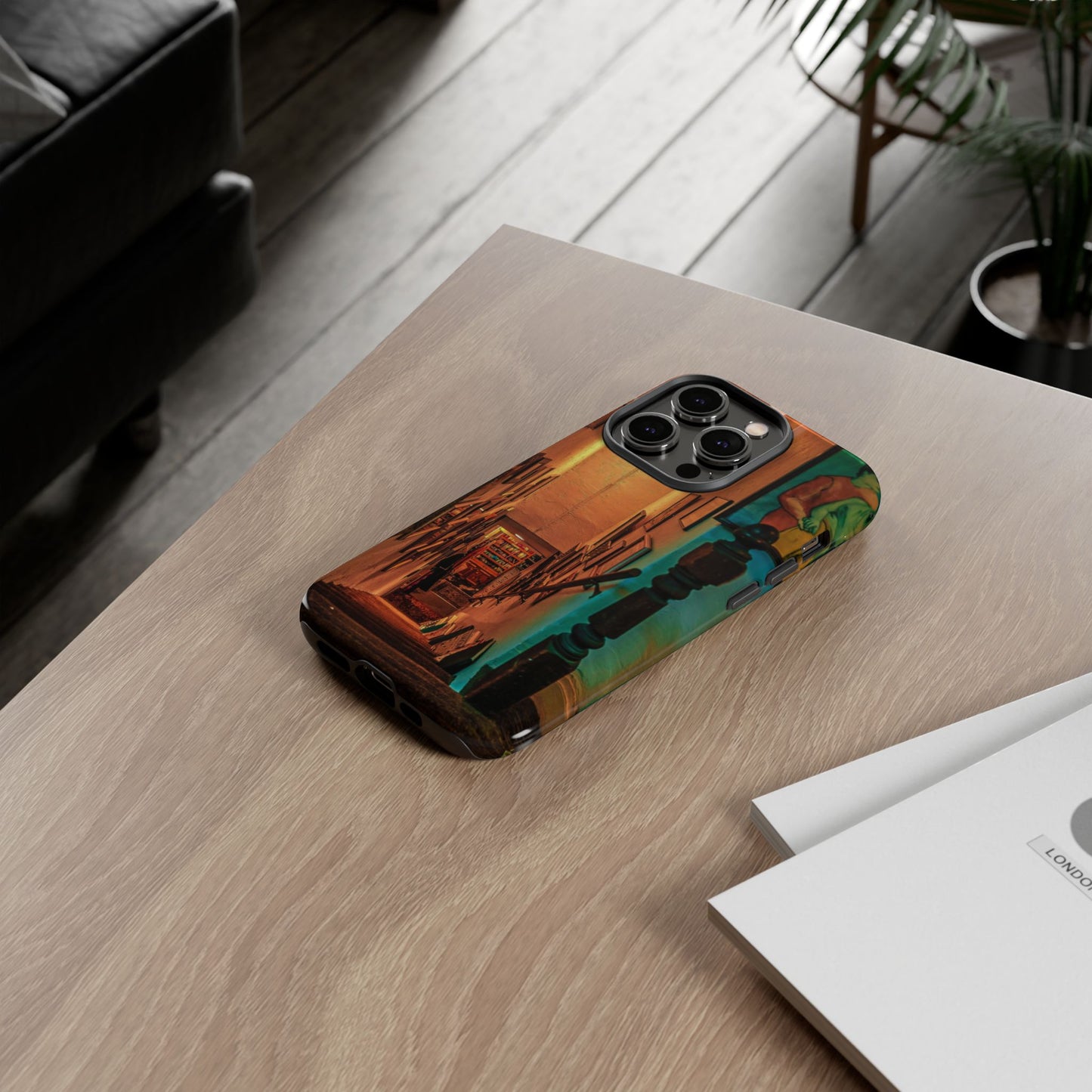 Vintage Gallery Staircase Tough Phone Case--Antique Store Art Phone Cover