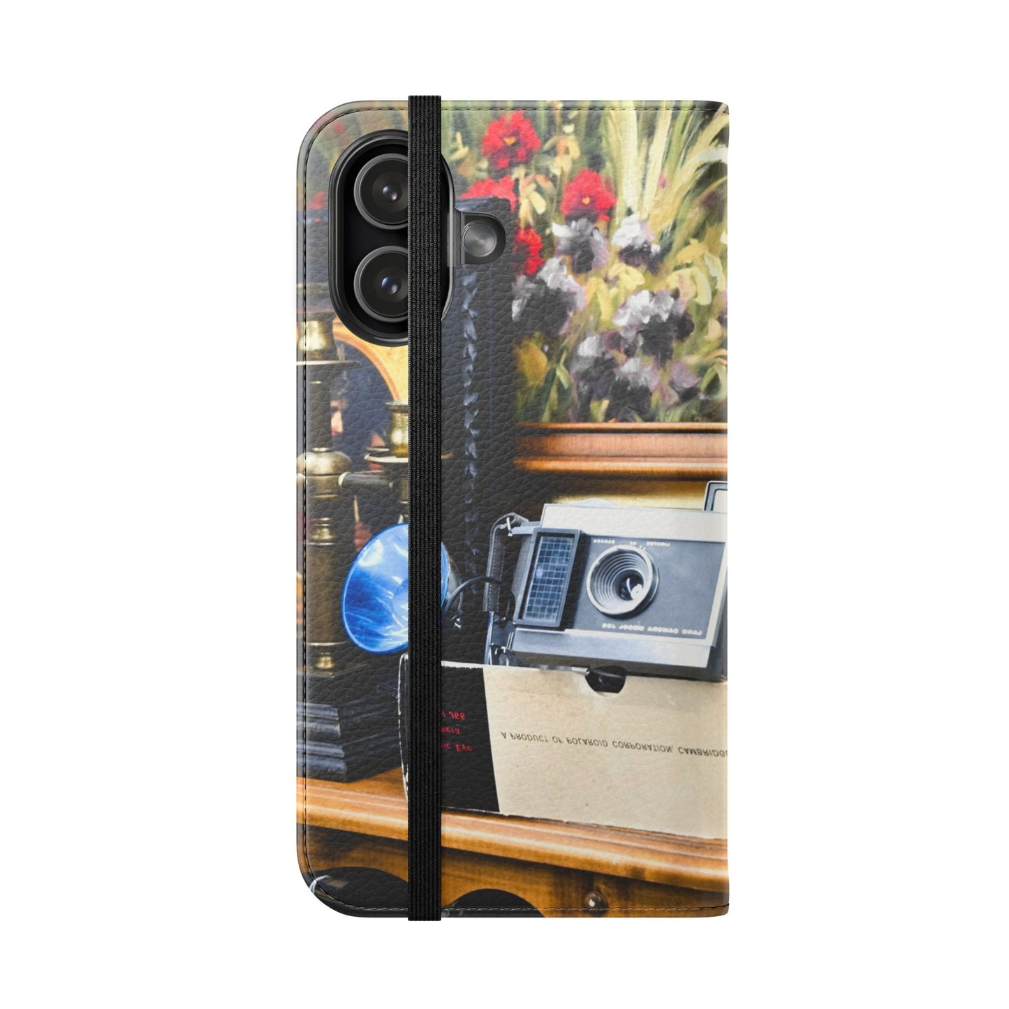 Vintage Camera Flip Case - Retro Style Phone Wallet Cover