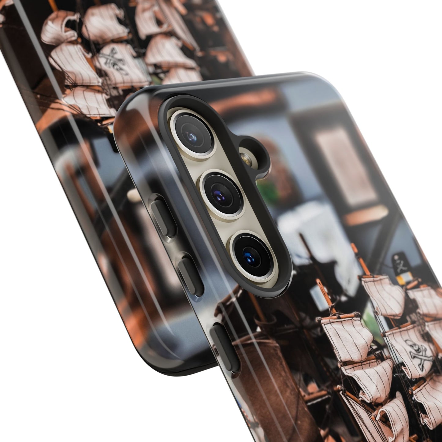 Vintage Ship-Inspired Phone Case, Nautical Design, Tough Phone Cover, Unique Gift for Sea Lovers, Perfect for Summer Adventures