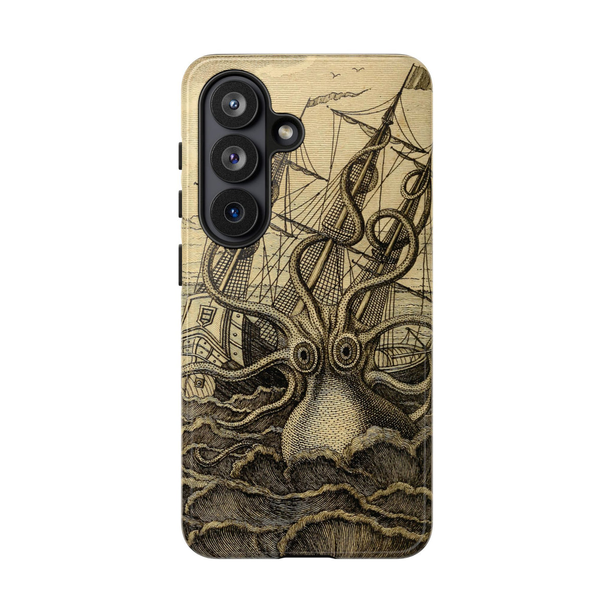 Vintage Kraken Tough Phone Case – Nautical Sea Monster Graphic