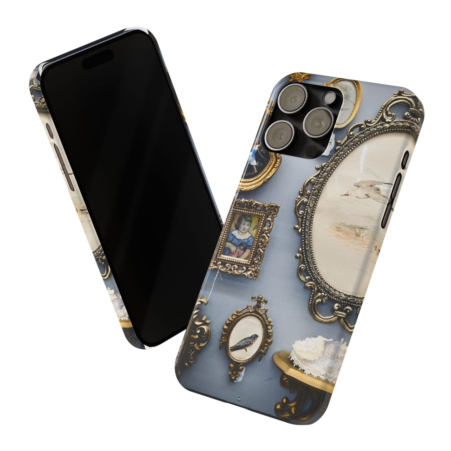 Framed Beauty Slim Phone Case – Vintage with a Twist