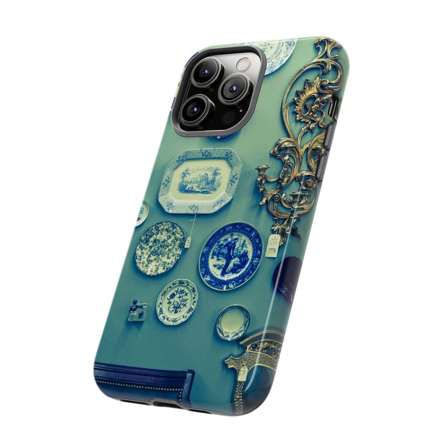 Antique Store Stairwell Phone Case--Vintage Gallery Wall Tough Case