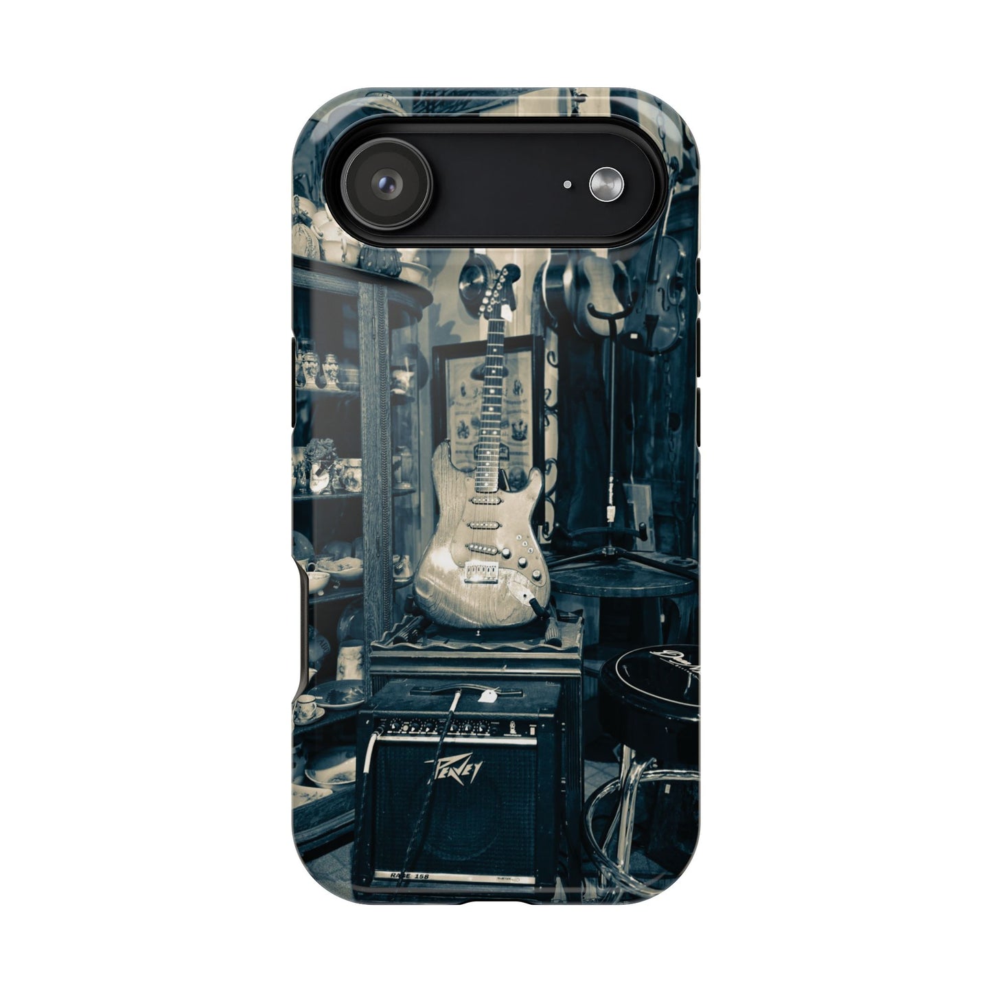 Vintage Electric Guitar Shop Phone Case | Magnetic Impact-Resistant Case
