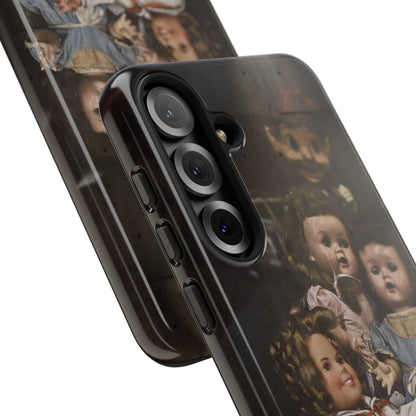 Personalized Creepy Doll Tough Phone Case – Gothic Vintage Graphic