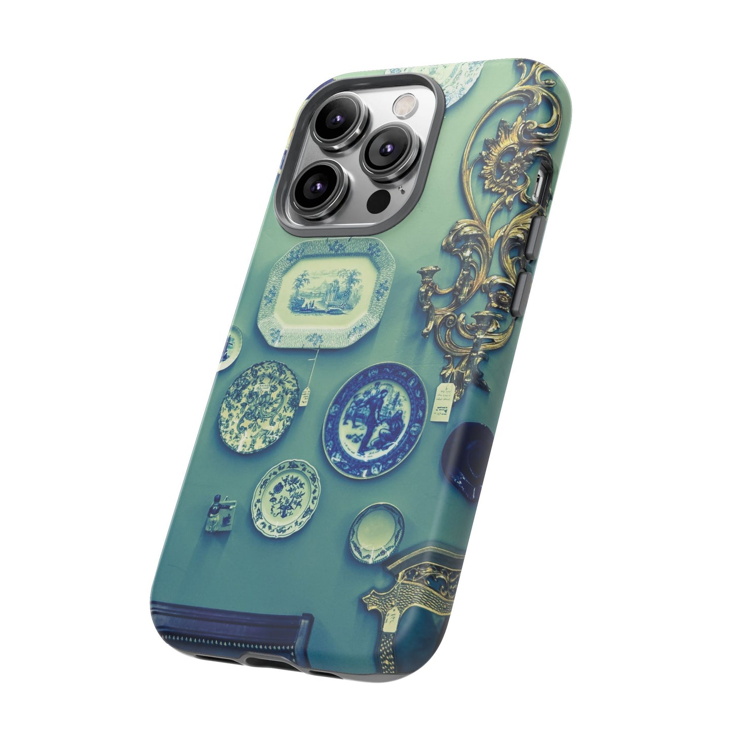 Antique Store Stairwell Phone Case--Vintage Gallery Wall Tough Case