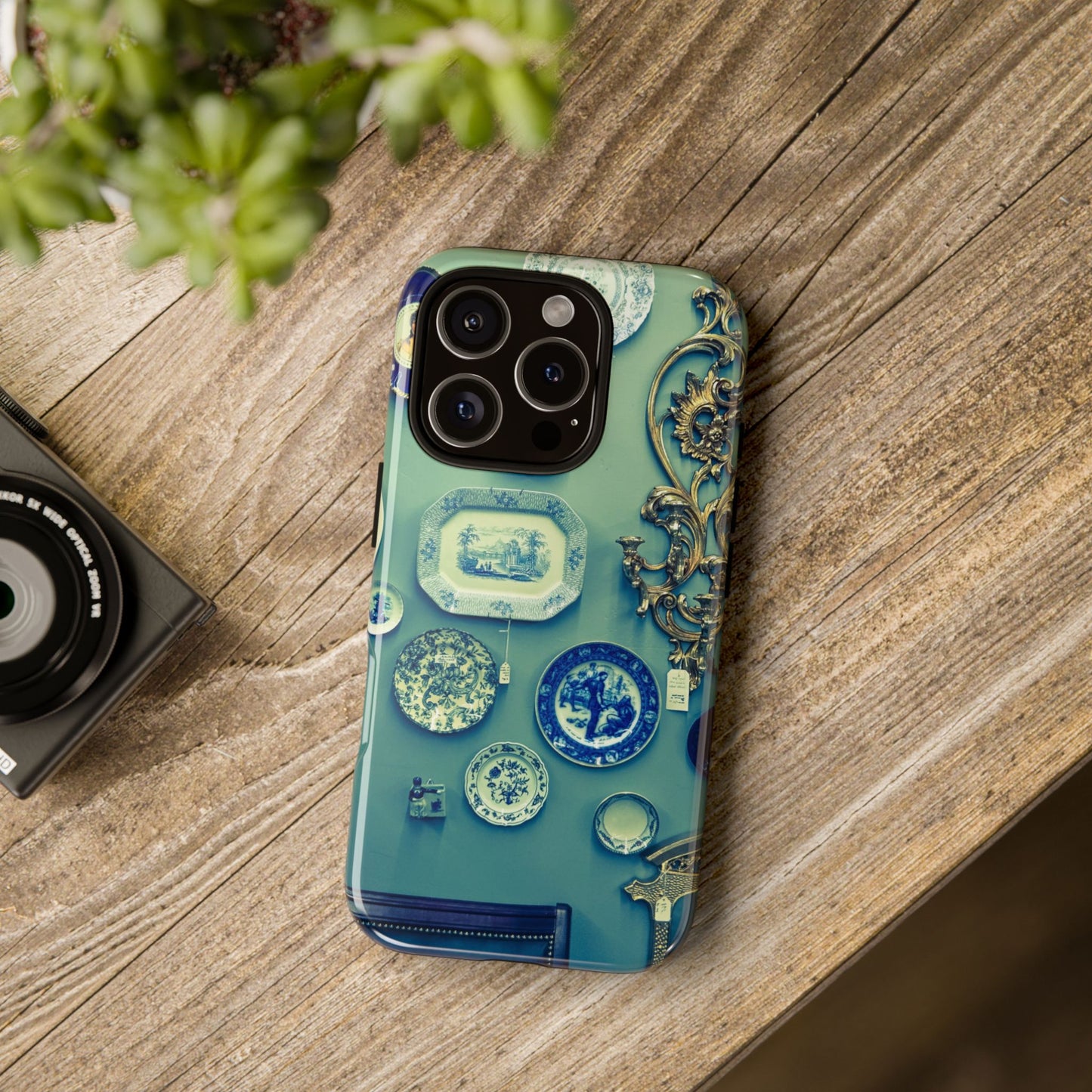 Antique Store Stairwell Phone Case--Vintage Gallery Wall Tough Case