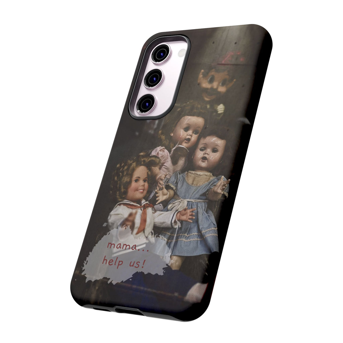 Personalized Creepy Doll Tough Phone Case – Gothic Vintage Graphic