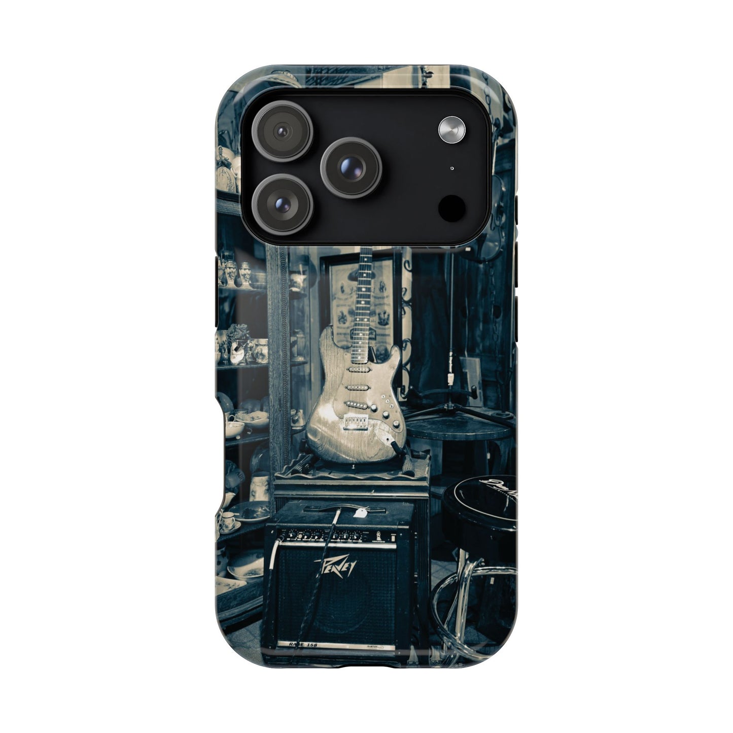 Vintage Electric Guitar Shop Phone Case | Magnetic Impact-Resistant Case