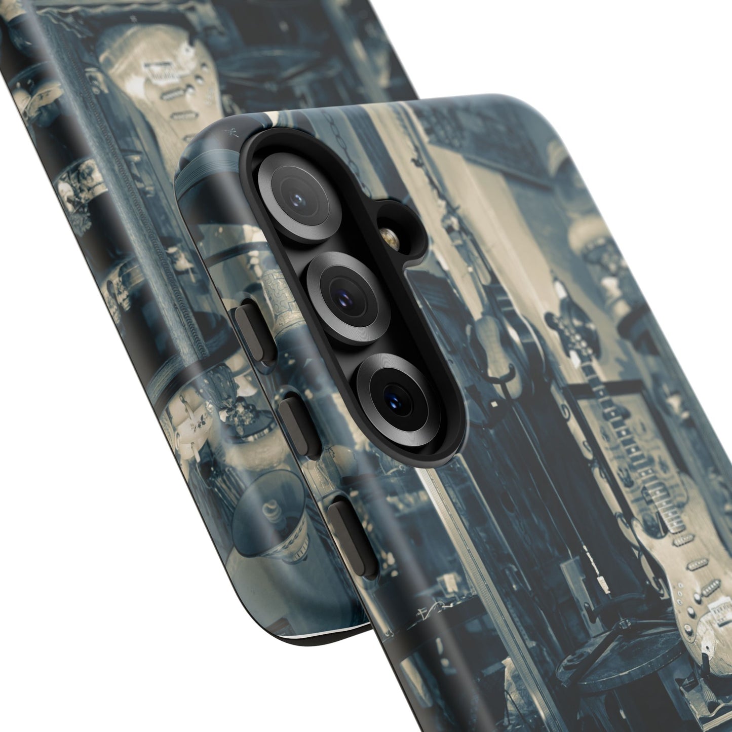 Guitar Vintage Phone Case, Tough Cases, Music Lover Gift, Rock & Roll Accessories, Unique Guitar Artwork, Phone Protection