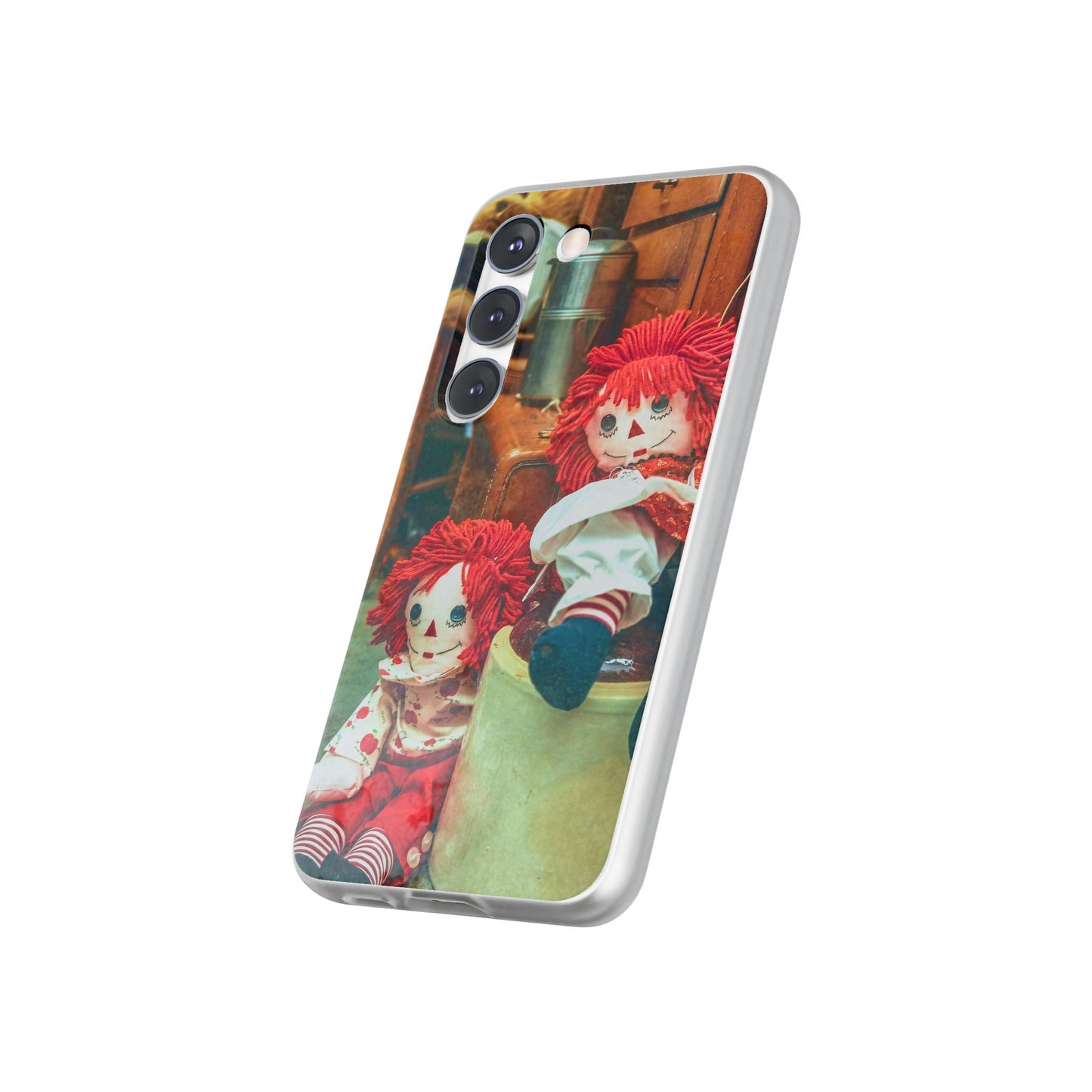 Vintage Doll Phone Cases, Cute Accessory, Gifts for Doll Lovers, Durable Flexi Covers, Fun Phone Protection