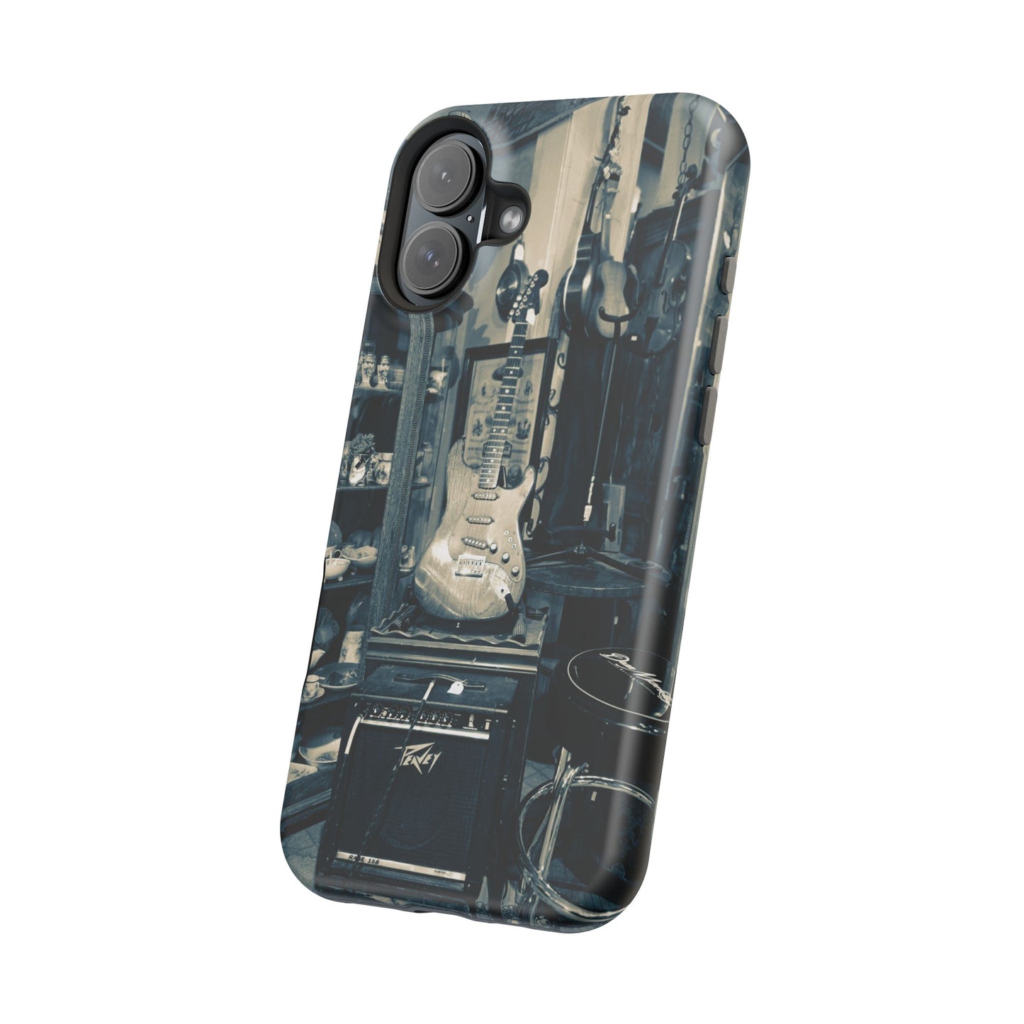 Vintage Electric Guitar Shop Phone Case | Magnetic Impact-Resistant Case