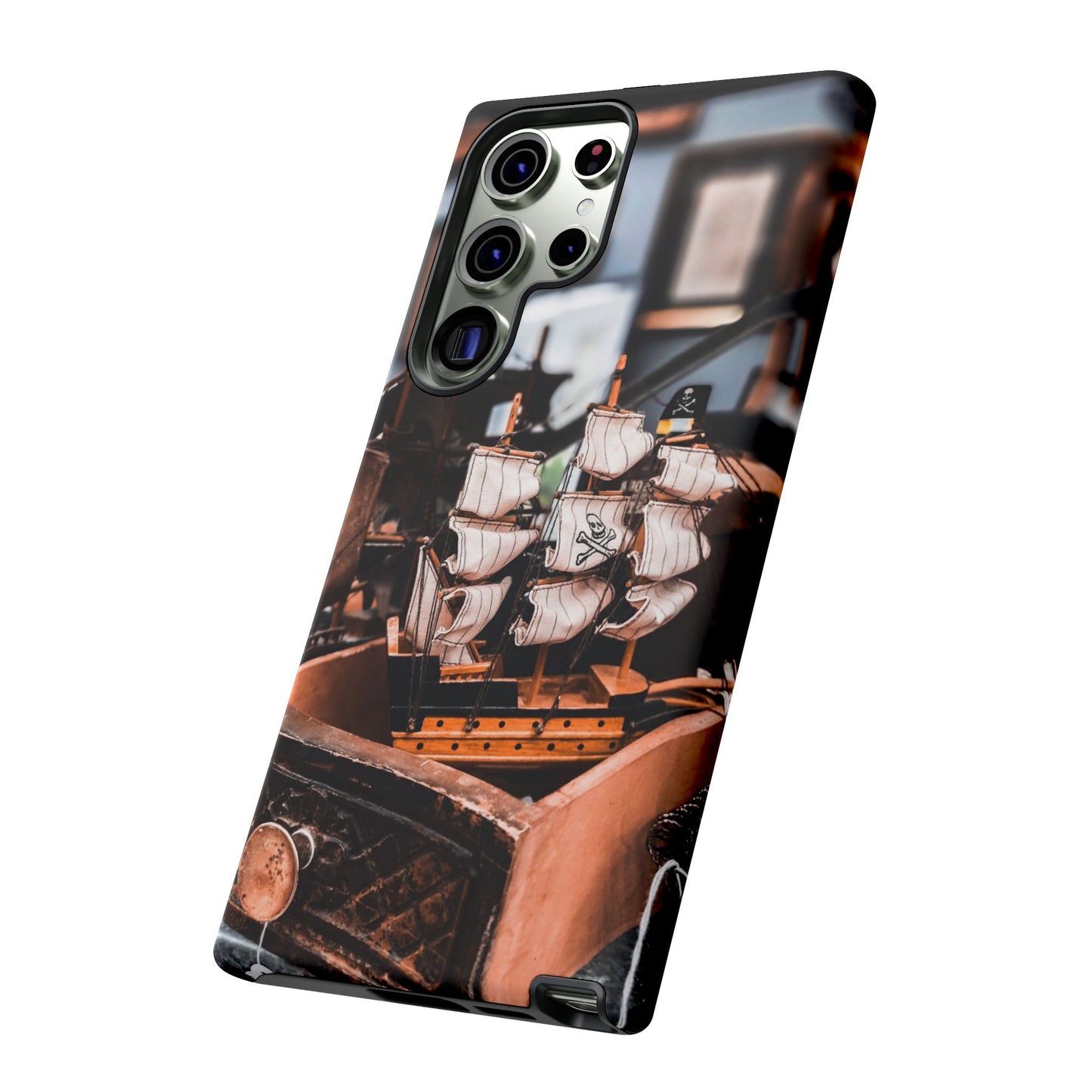 Vintage Ship-Inspired Phone Case, Nautical Design, Tough Phone Cover, Unique Gift for Sea Lovers, Perfect for Summer Adventures