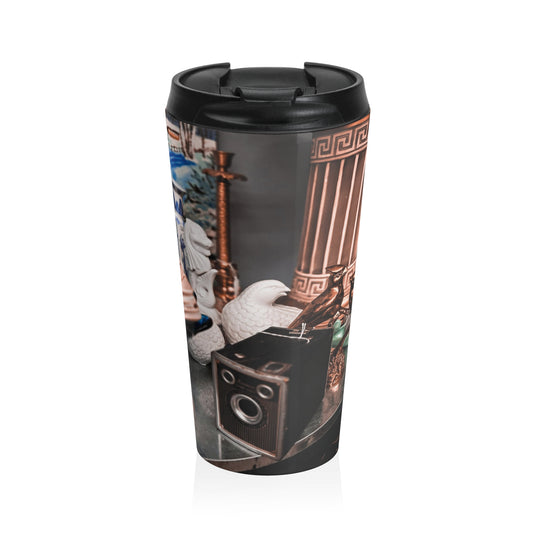 Antique Camera Travel Mug--Vintage Photography Stainless Steel Coffee Tumbler