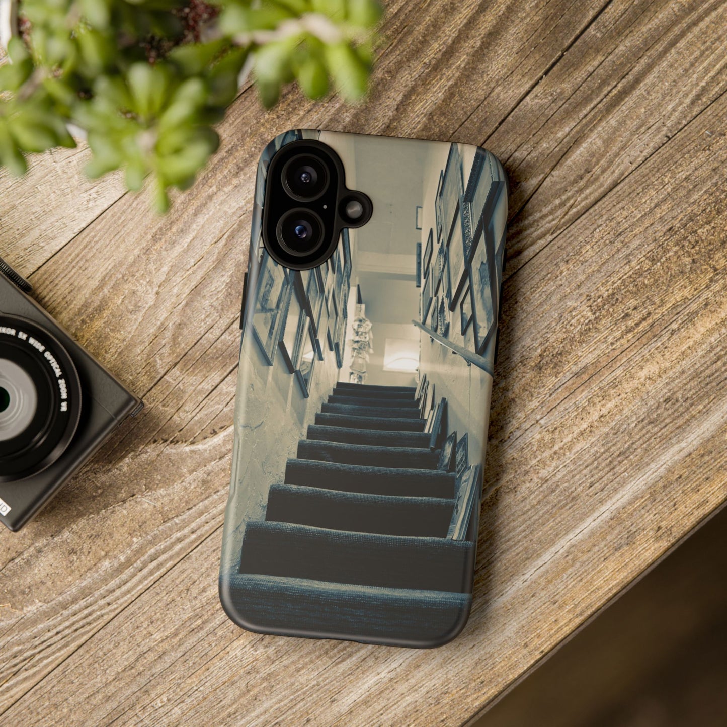 Vintage Boutique Stairway Tough Phone Case, Antique Shop Art Cover for iPhone, Samsung & Google Pixel
