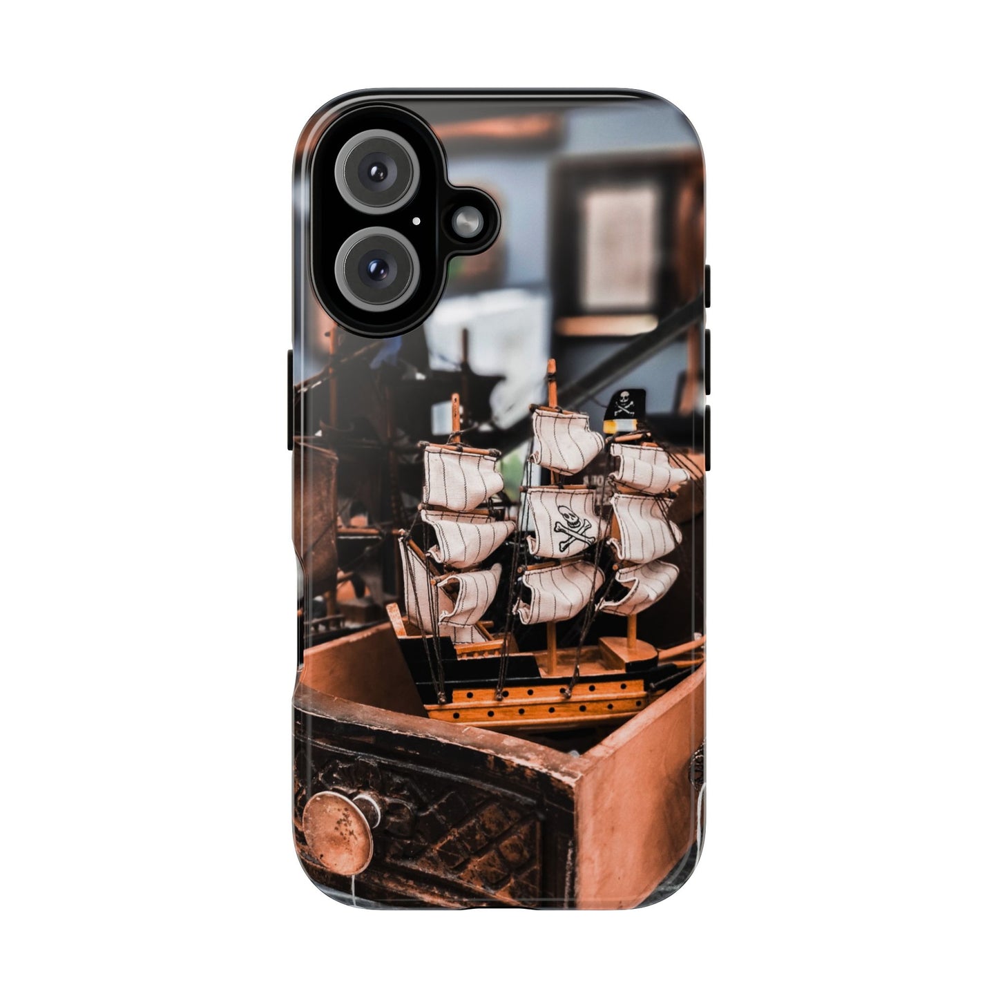 Vintage Ship-Inspired Phone Case, Nautical Design, Tough Phone Cover, Unique Gift for Sea Lovers, Perfect for Summer Adventures