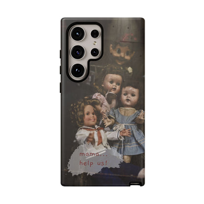 Personalized Creepy Doll Tough Phone Case – Gothic Vintage Graphic