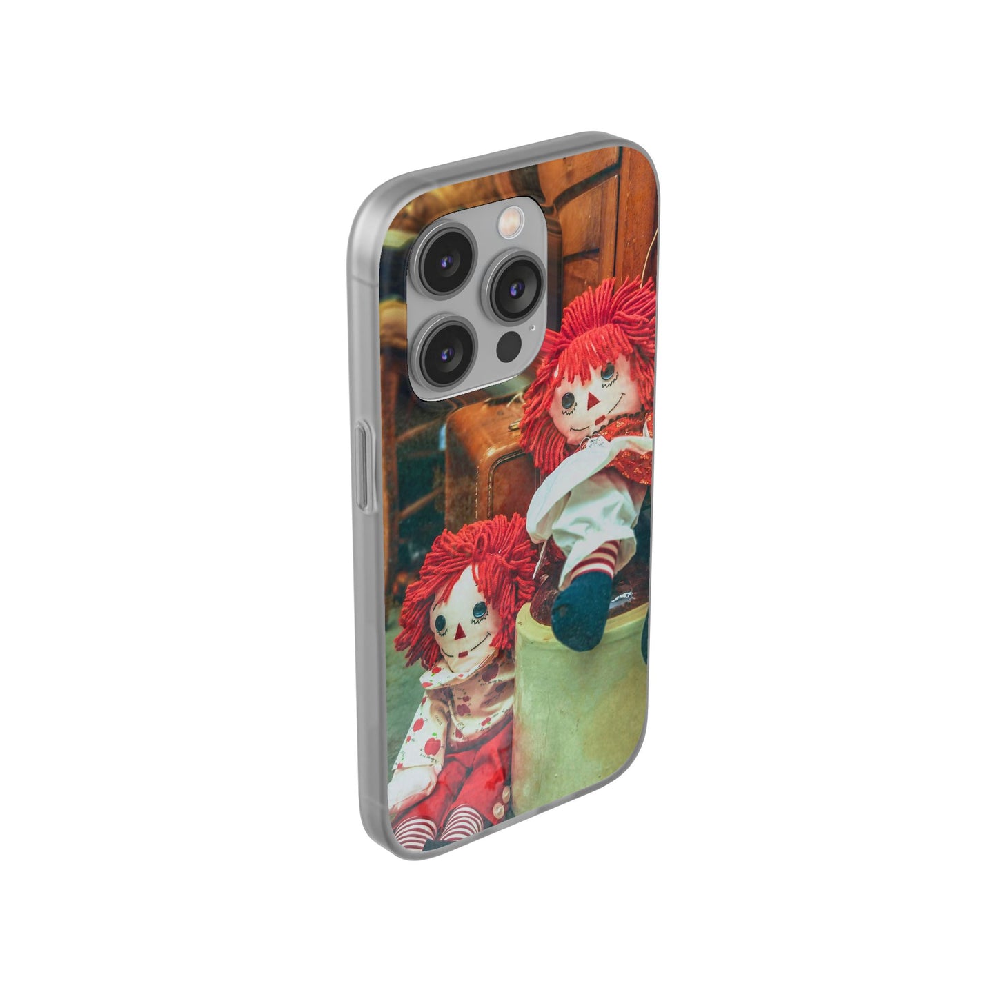 Vintage Doll Phone Cases, Cute Accessory, Gifts for Doll Lovers, Durable Flexi Covers, Fun Phone Protection