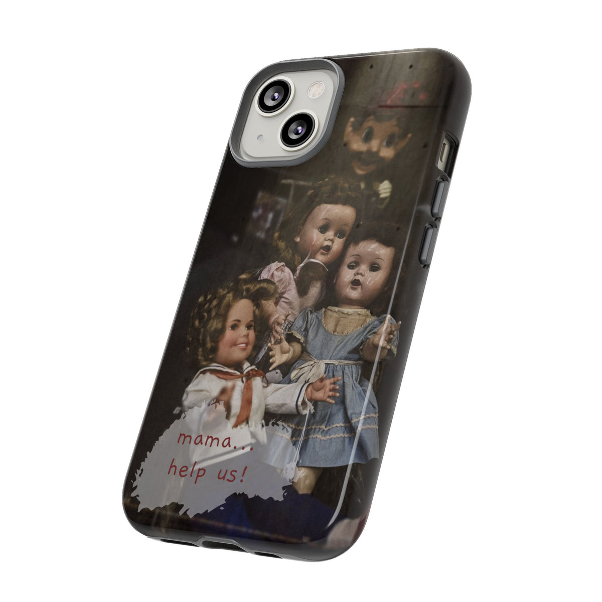 Personalized Creepy Doll Tough Phone Case – Gothic Vintage Graphic