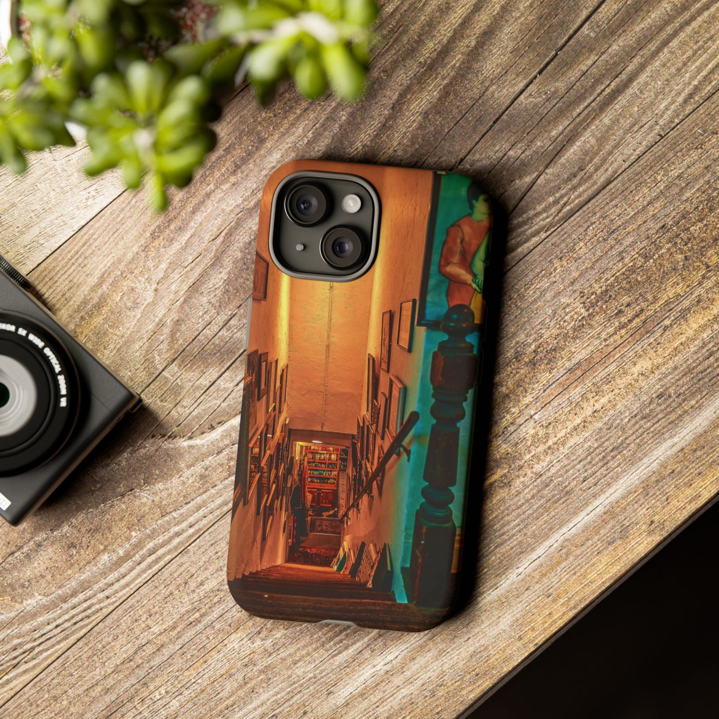 Vintage Gallery Staircase Tough Phone Case--Antique Store Art Phone Cover